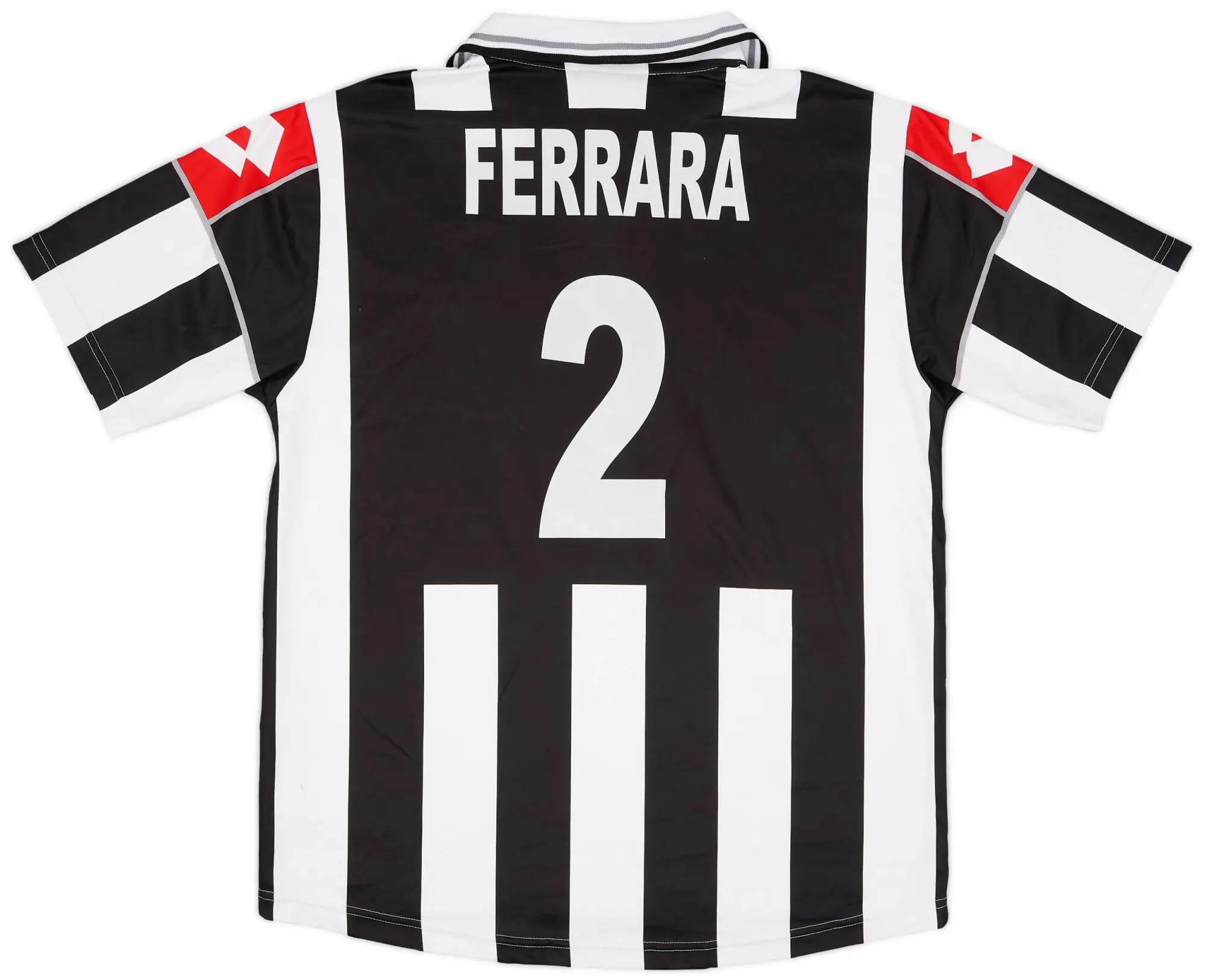 Lotto 2000-01 Juventus Home Shirt Ferrara #2 - 6/10 - (L)