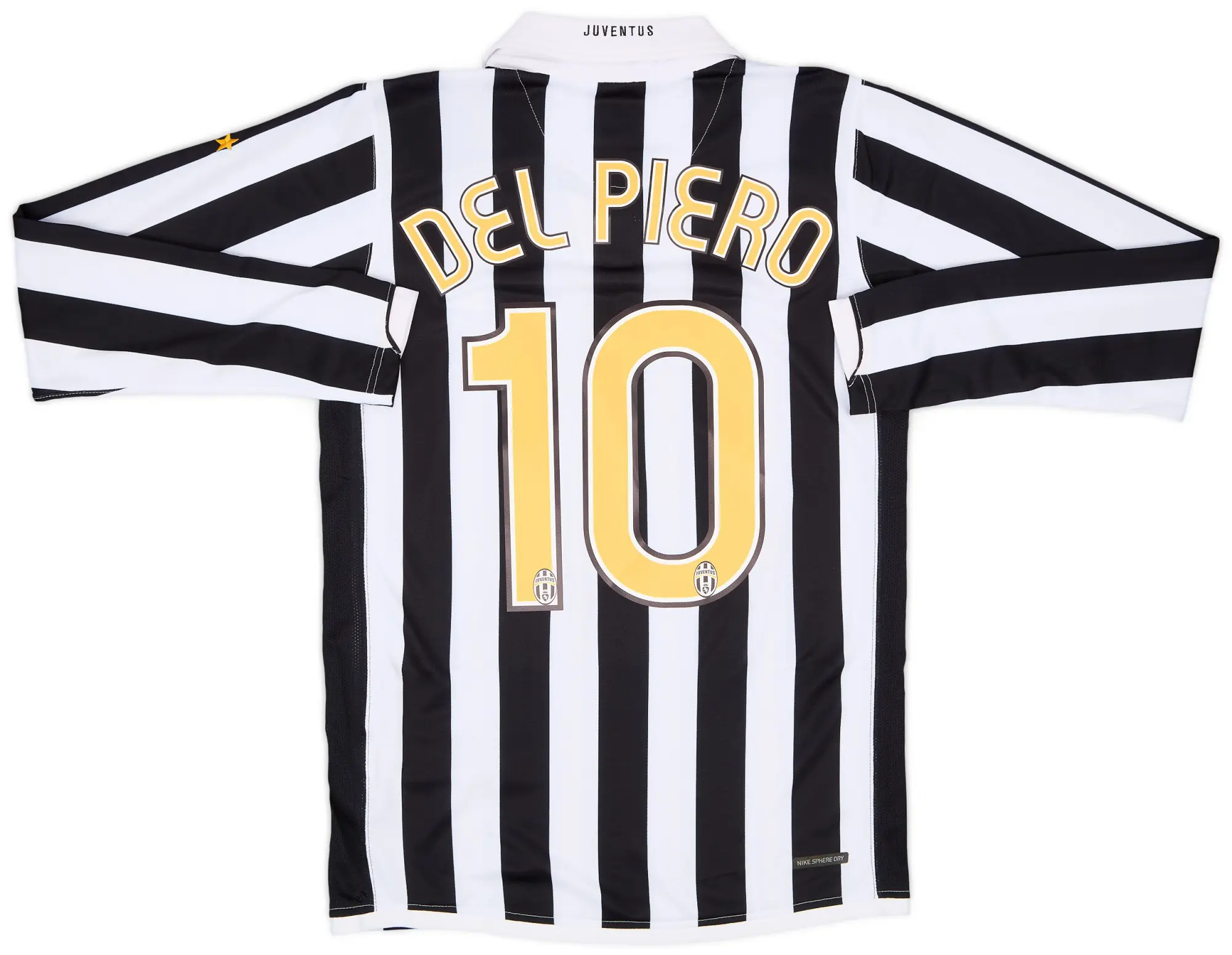 Nike 2006-07 Juventus Home L/S Shirt Del Piero #10 (S)