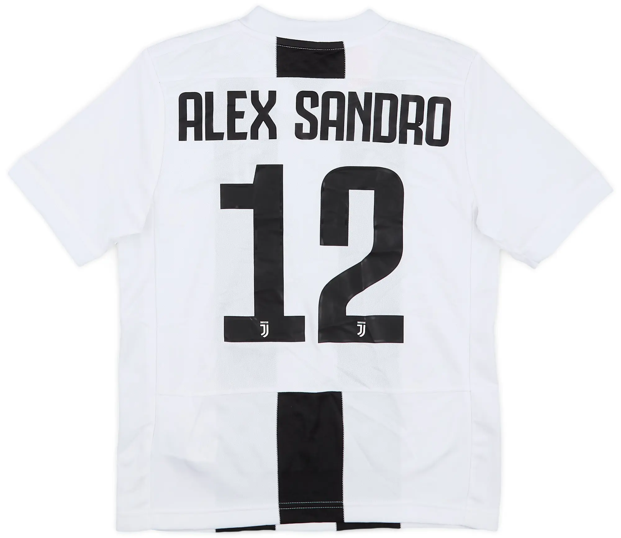 adidas 2018-19 Juventus Home Shirt Alex Sandro #12 - 8/10 - (M.Boys)