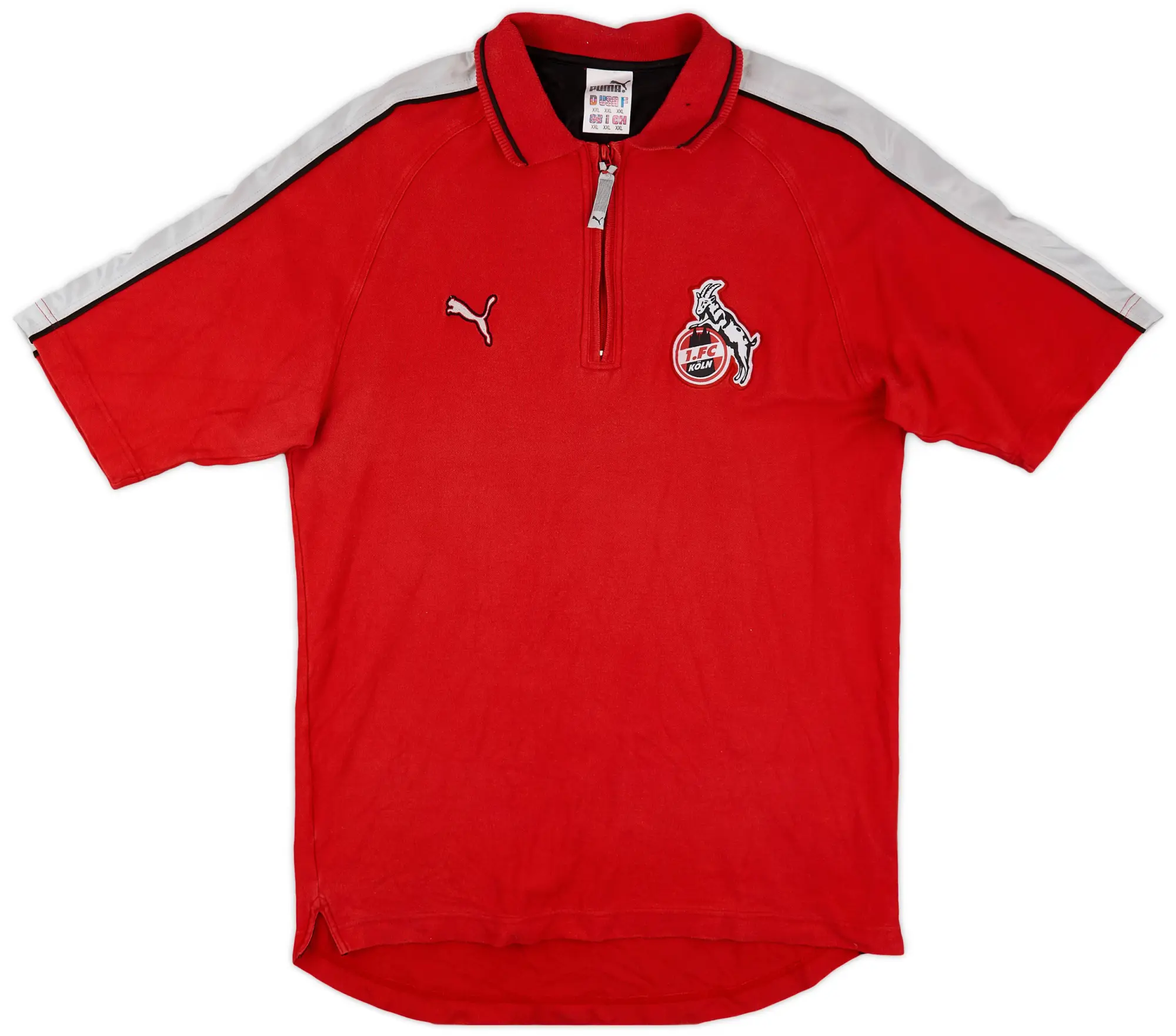 1998-99 FC Koln Puma 1/4 Zip Polo Shirt - 9/10 - (XXL)