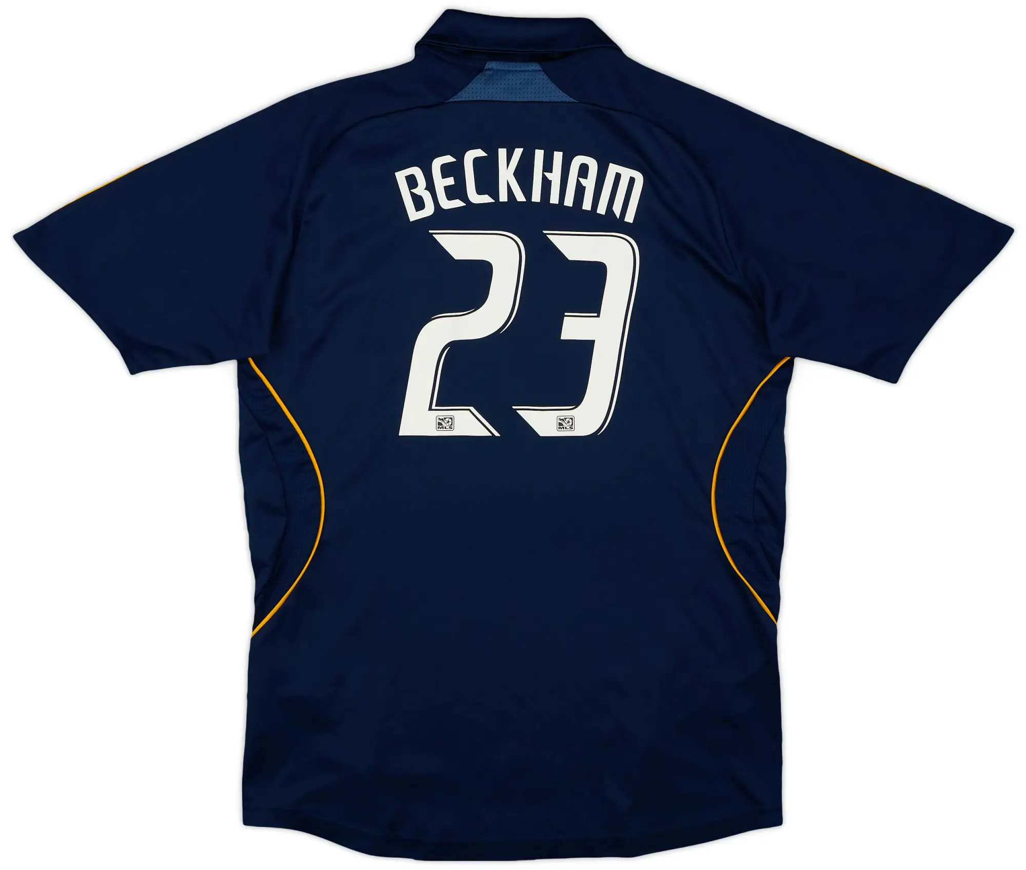 adidas 2007-08 LA Galaxy Away Shirt Beckham #23 - 7/10 - (L.Boys)