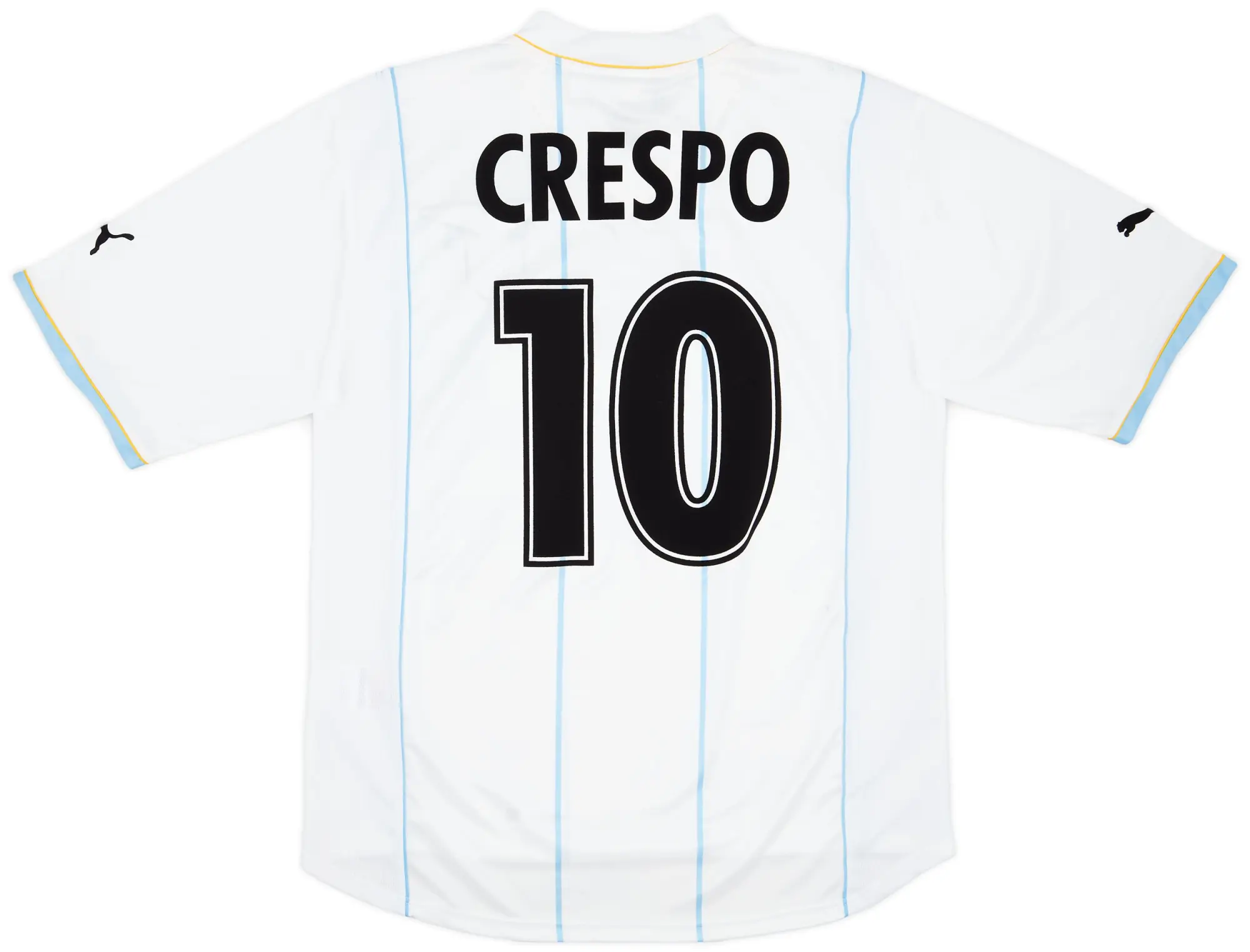 Puma 2001-02 Lazio European Prototype Home Shirt Crespo #10 (M)