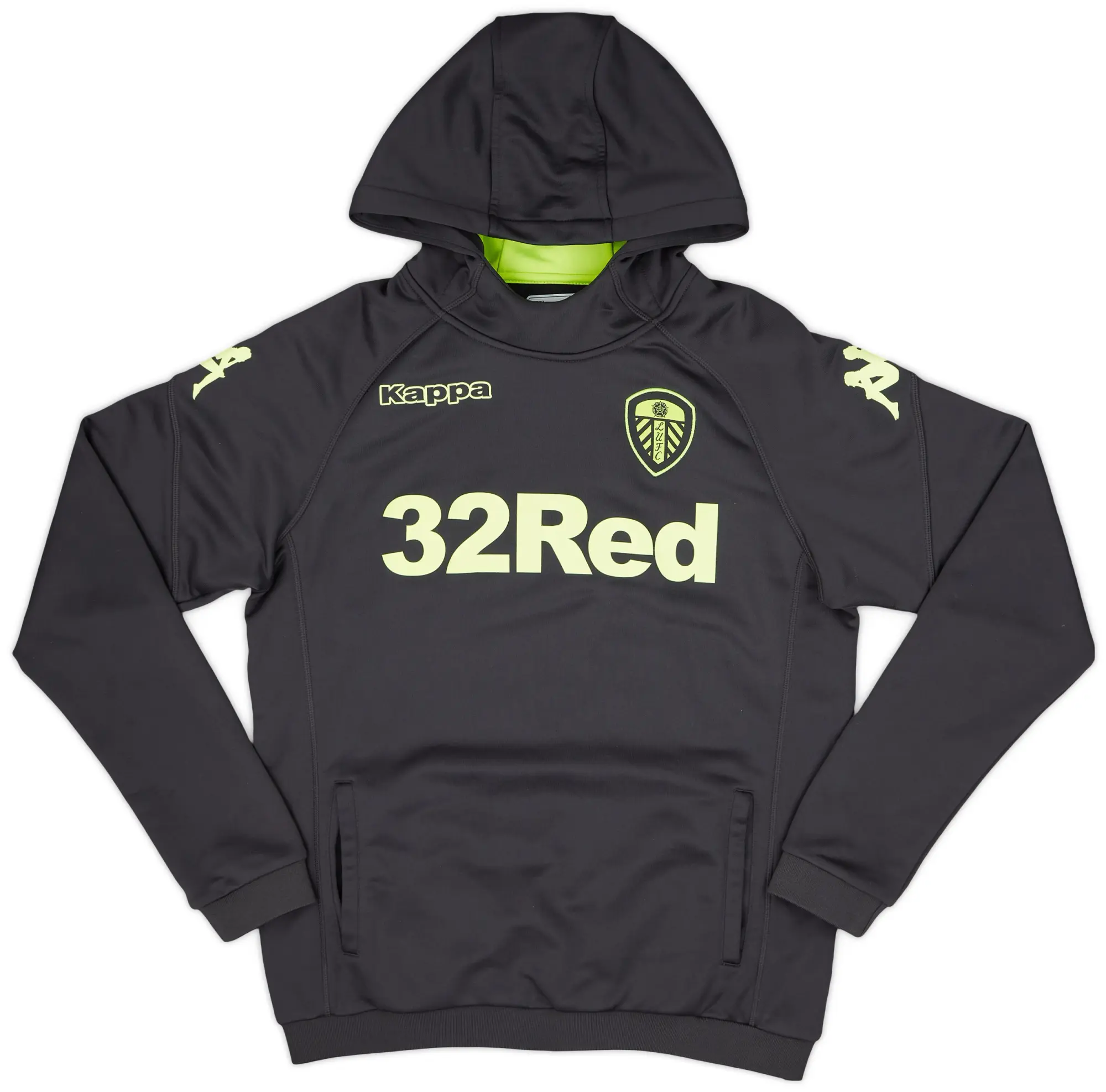 2016-17 Leeds Kappa Hooded Sweat Top - 9/10 - (S)