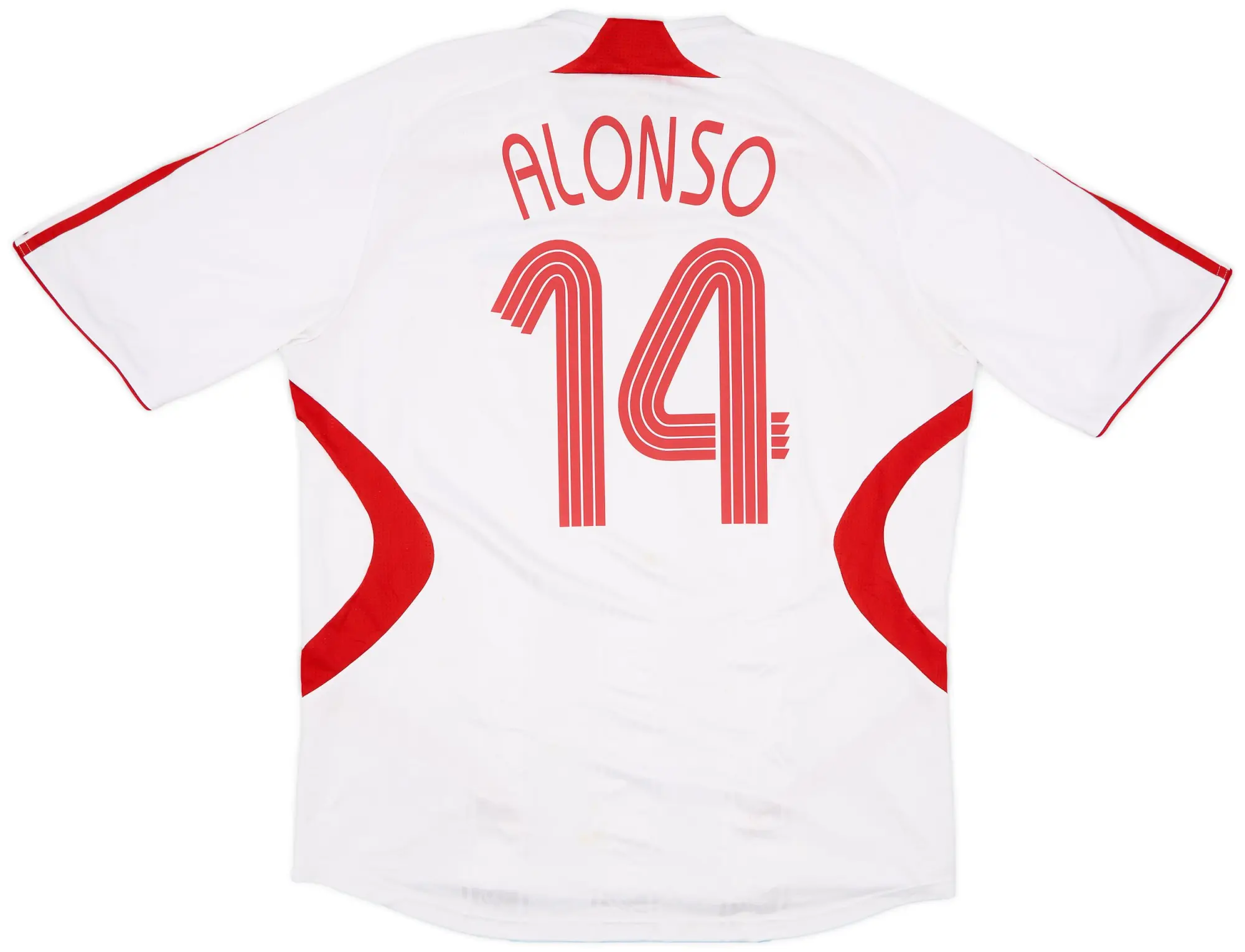 adidas 2007-08 Liverpool Away Shirt Alonso #14 - 5/10 - (XXL)