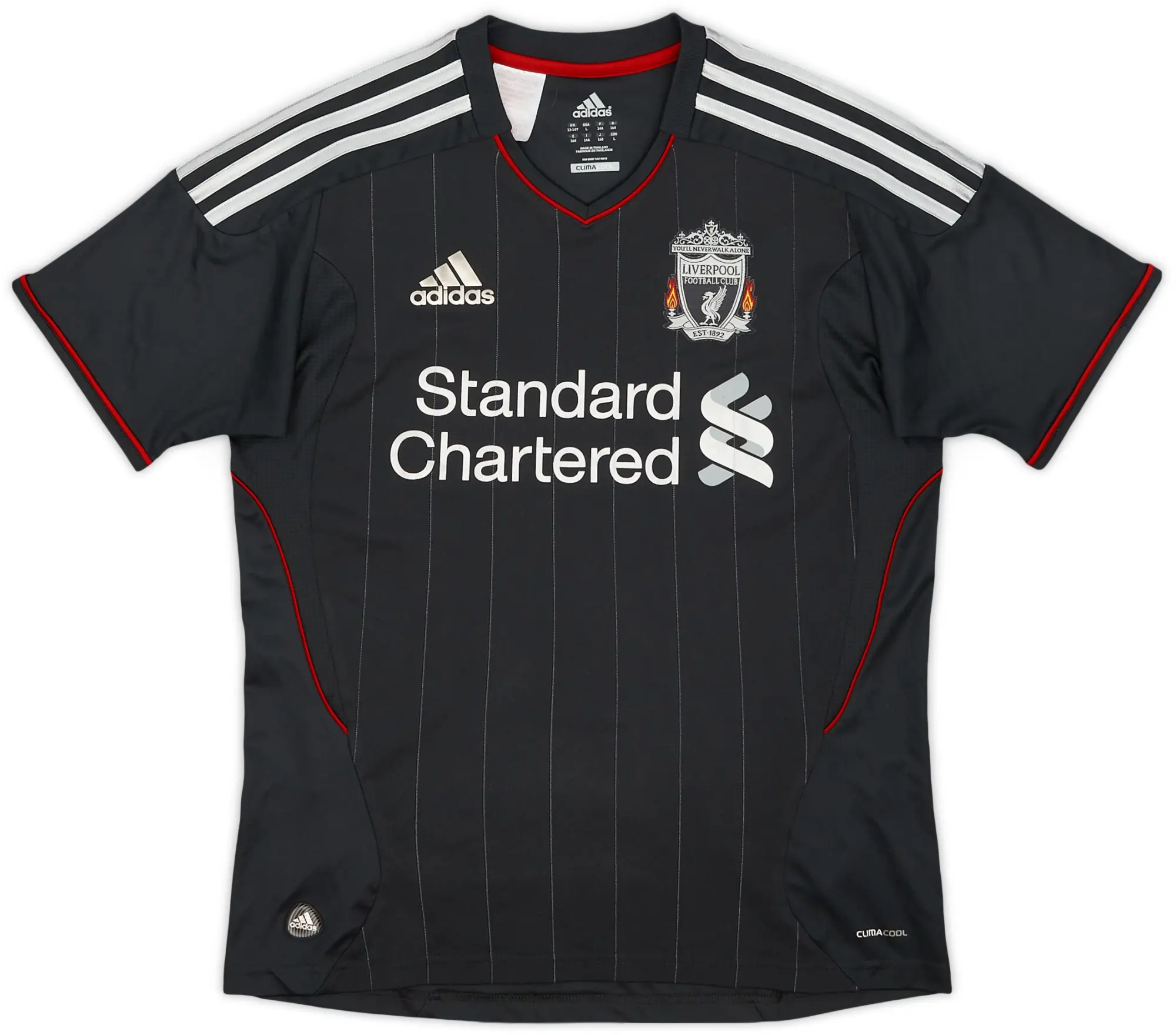 adidas 2011-12 Liverpool Away Shirt - 9/10 - (L.Boys)