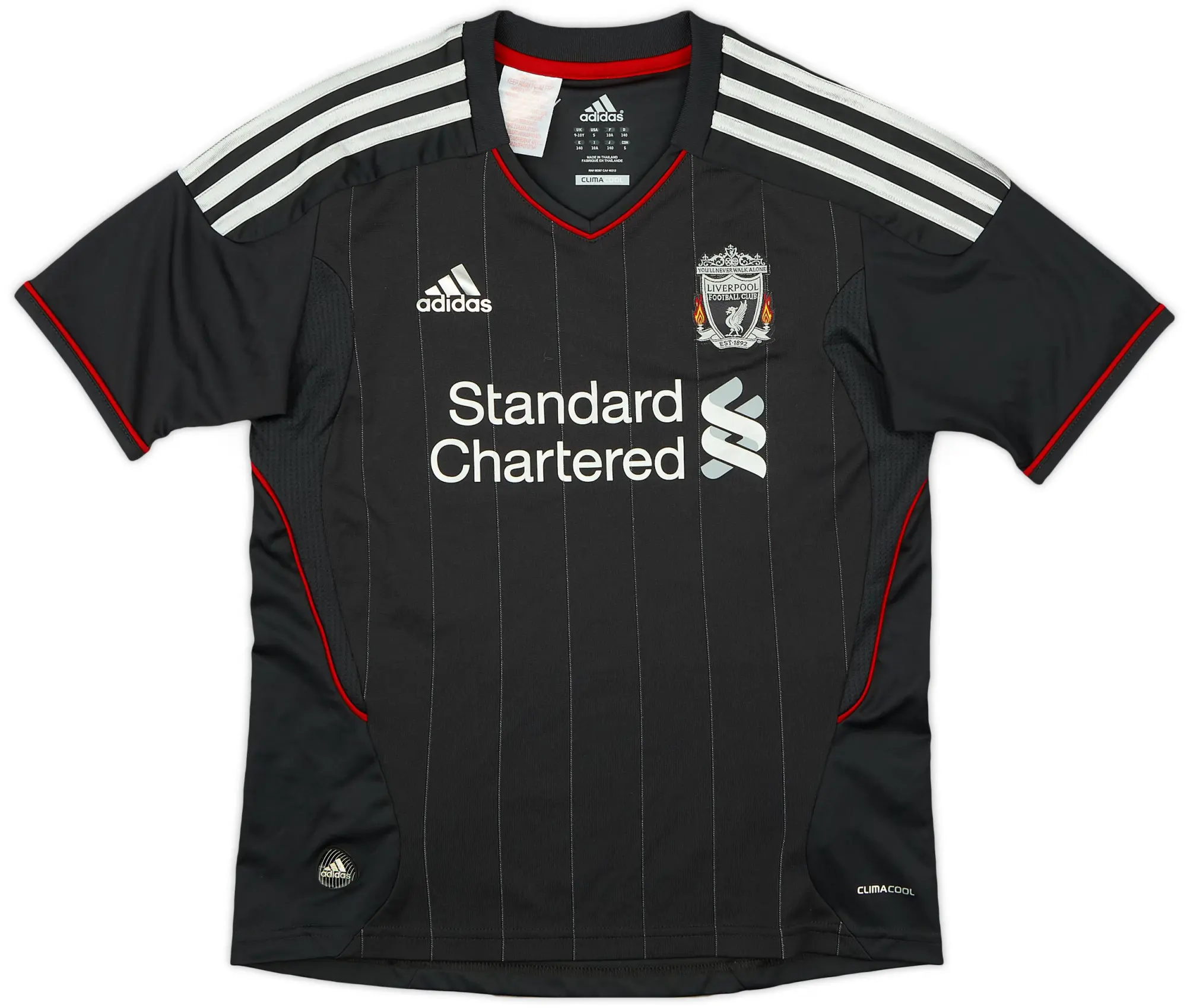 adidas 2011-12 Liverpool Away Shirt - 7/10 - (S.Boys)
