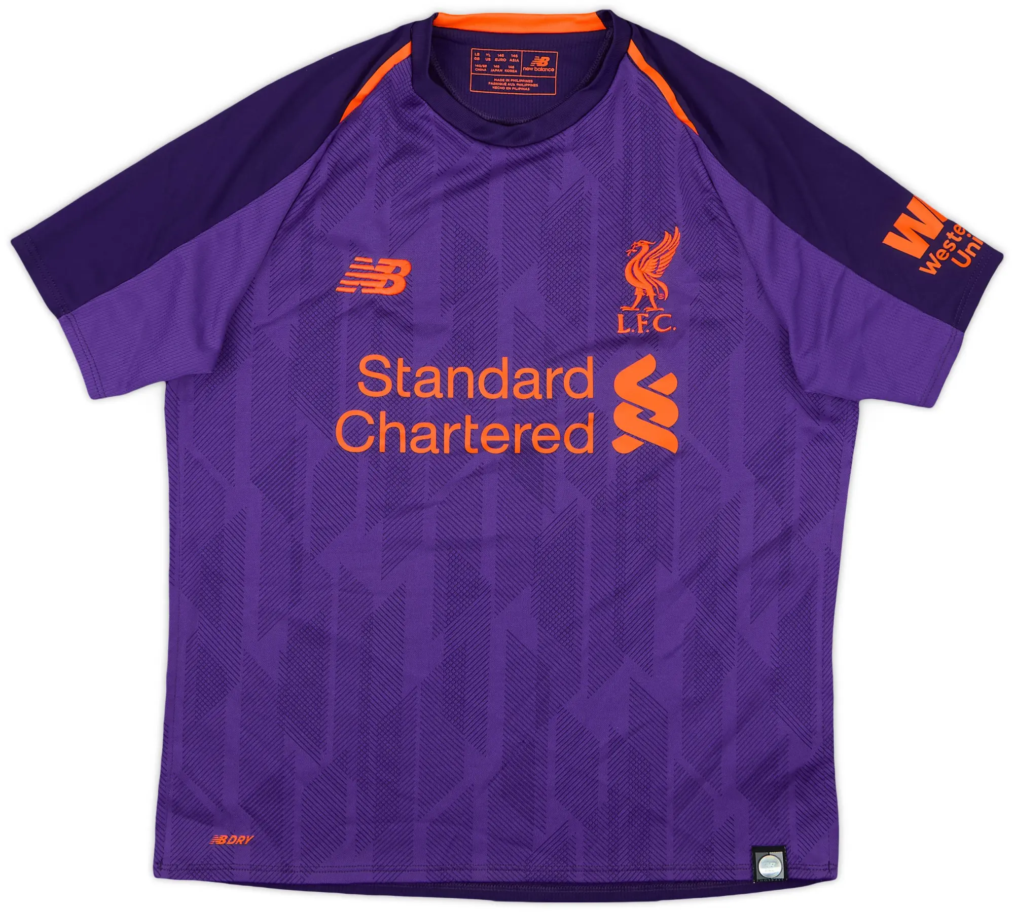 NewBalance 2018-19 Liverpool Away Shirt - 9/10 - (L.Boys)