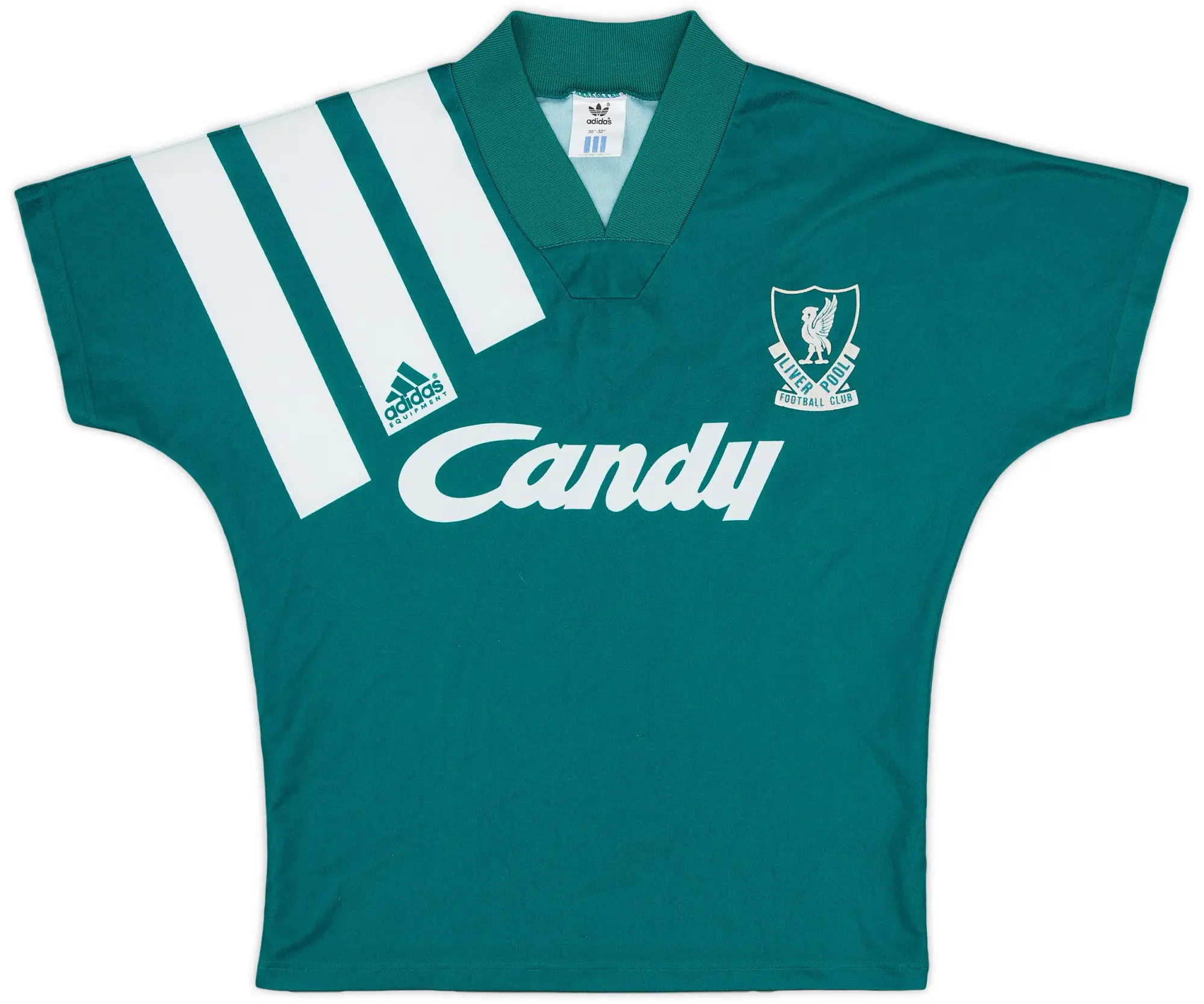 adidas 1991-92 Liverpool Away Shirt - 8/10 - (M.Boys)