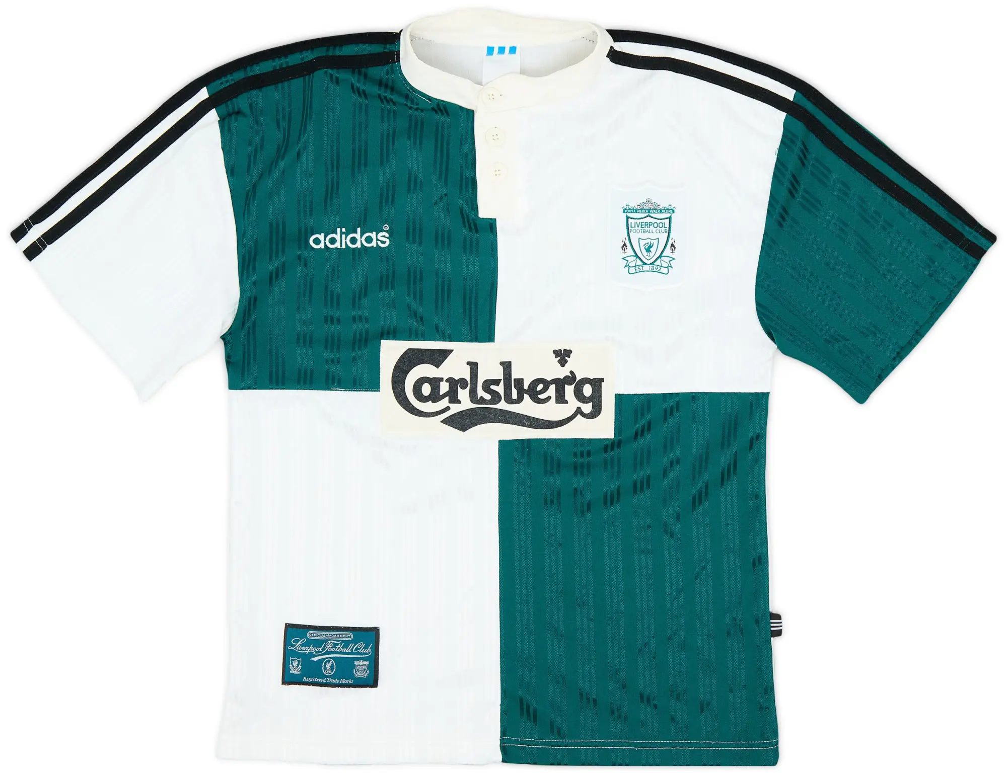 adidas 1995-96 Liverpool Away Shirt - 8/10 - (M.Boys)