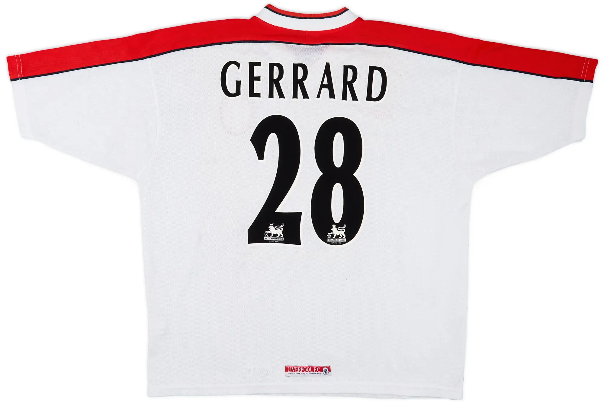 Reebok 1998-99 Liverpool Away Shirt Gerrard #28 - 5/10 - (XL)