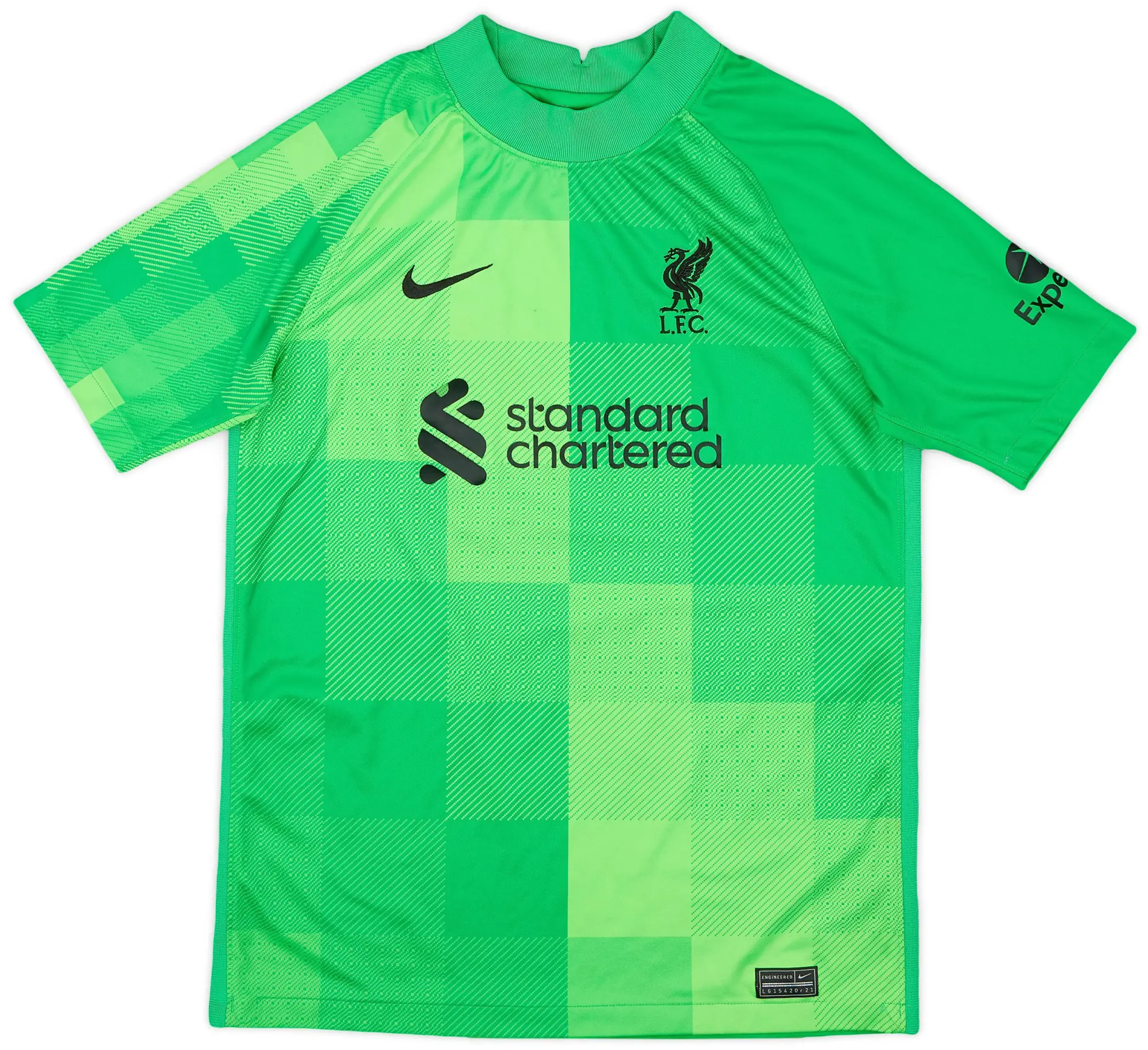 Nike 2021-22 Liverpool GK S/S Shirt A.Becker #1 - 6/10 - (XL)