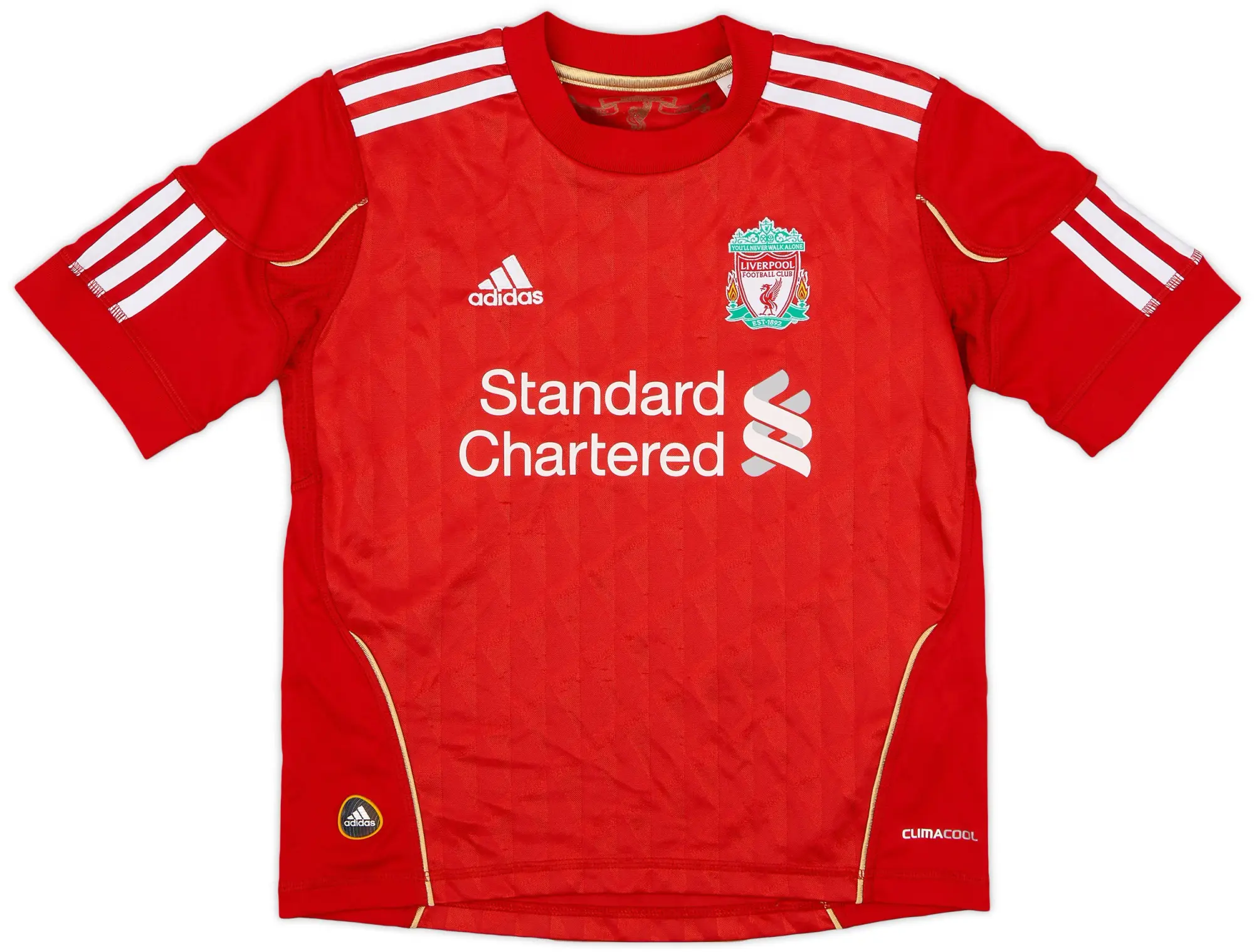 adidas 2010-12 Liverpool Home Shirt - 8/10 - (7-8 Years)