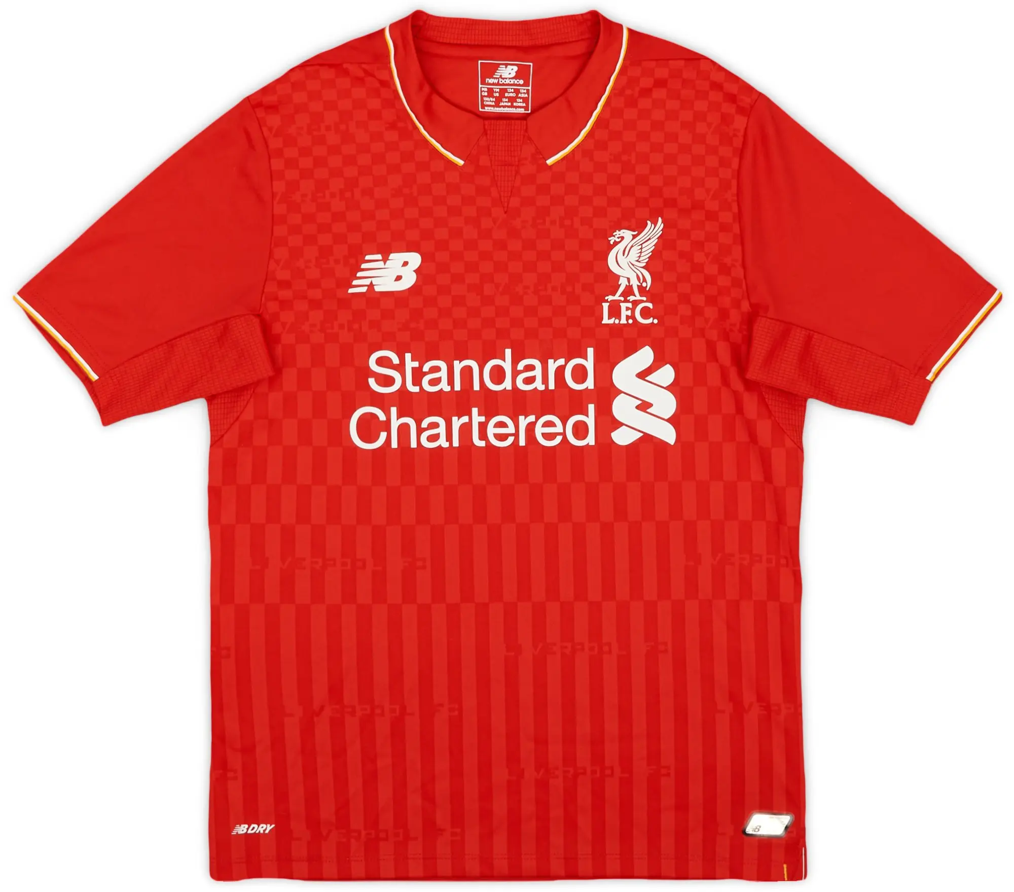 NewBalance 2015-16 Liverpool Home Shirt - 9/10 - (M.Boys)