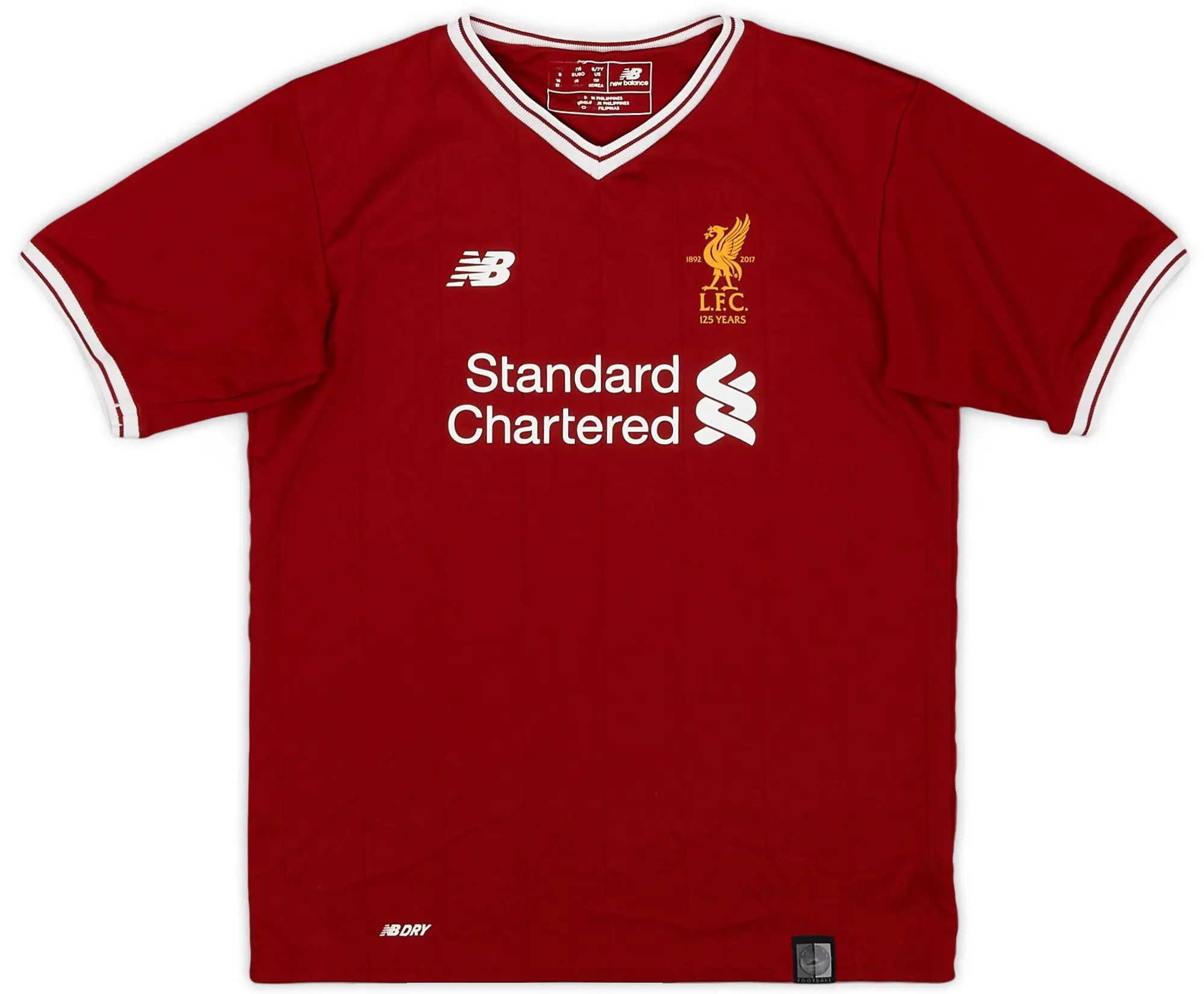 NewBalance 2017-18 Liverpool 125 Years Home Shirt - 8/10 - (S.Boys)