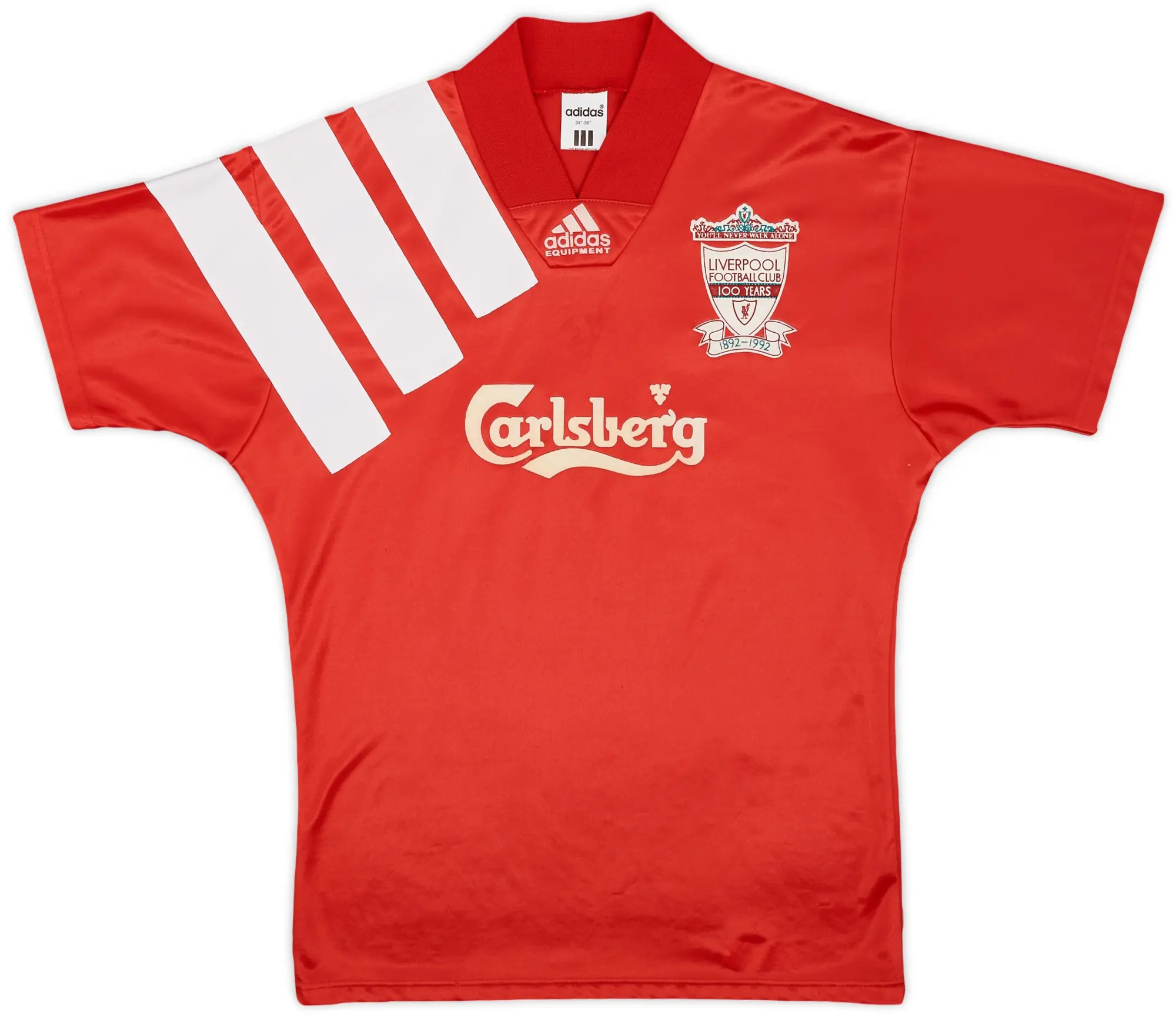 adidas 1992-93 Liverpool Centenary Home Shirt - 5/10 - (S)