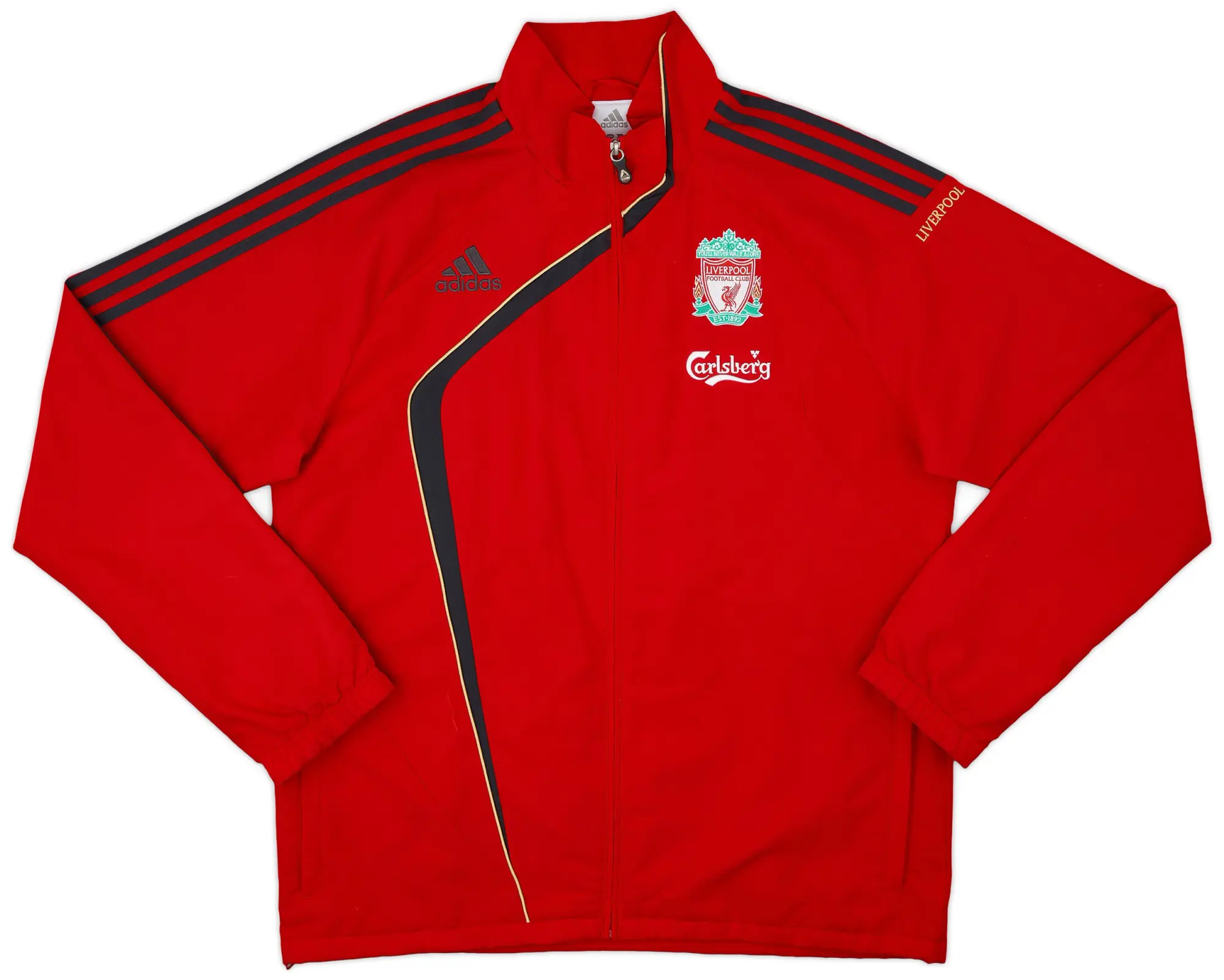 2009-10 Liverpool adidas Track Jacket - 8/10 - (L)