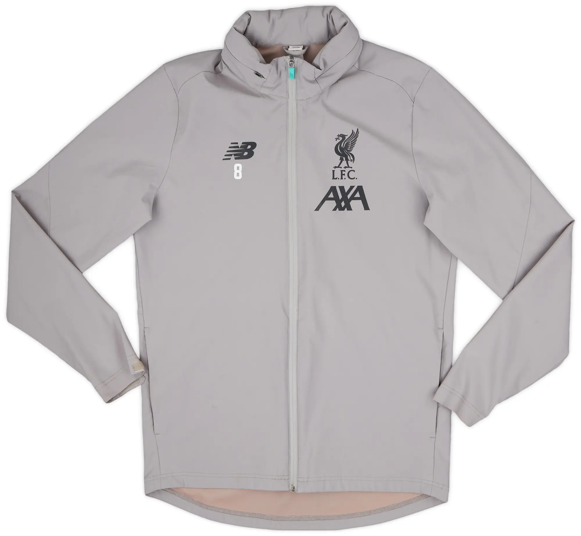 2019-20 Liverpool New Balance Player Issue Hooded Rain Jacket #8 - 8/10 - (M)