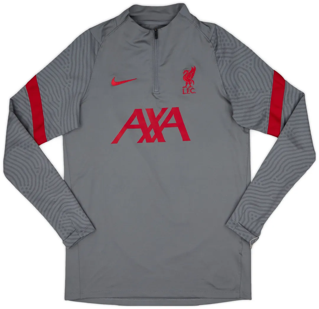 Nike 2020-21 Liverpool 1/4 Zip Drill Top - 7/10 - (M) | LIVJ20-284