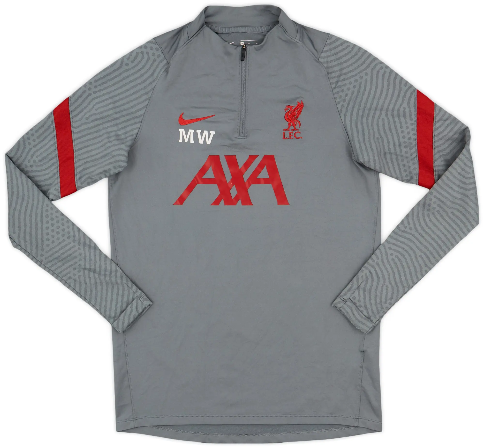 Nike 2020-21 Liverpool Staff Issue 1/4 Zip Training Top MW - 8/10 - (M)