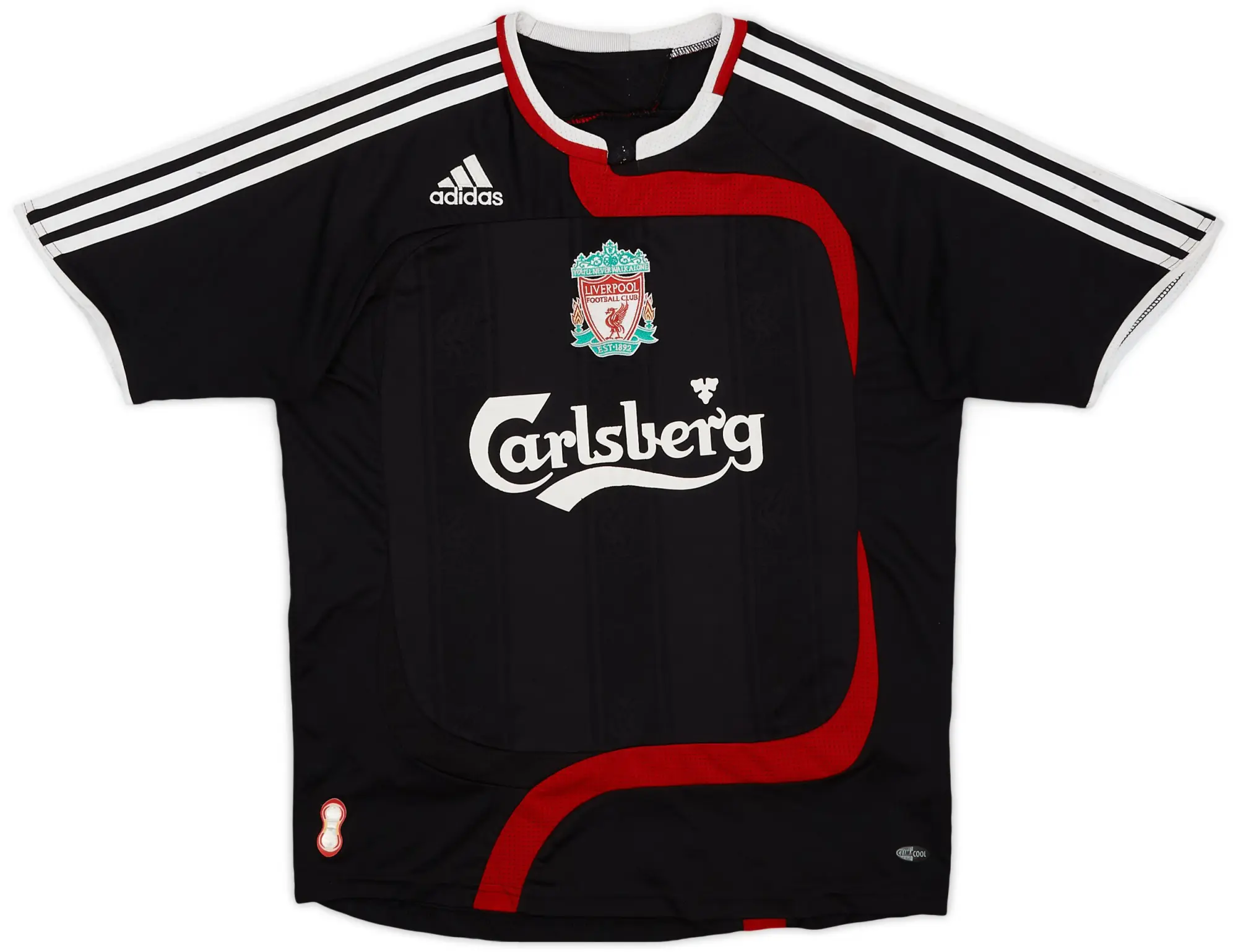 adidas 2007-08 Liverpool Third Shirt - 6/10 - (L.Boys)