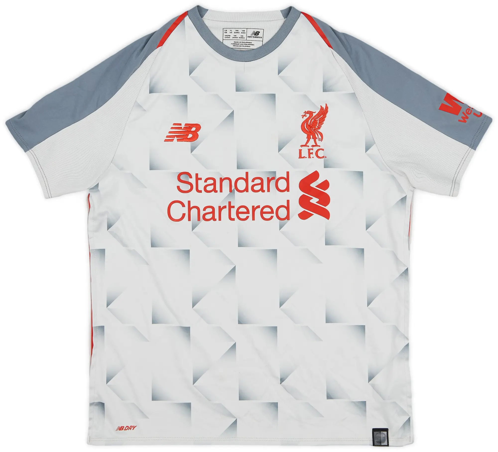 NewBalance 2018-19 Liverpool Third Shirt - 8/10 - (L.Boys)