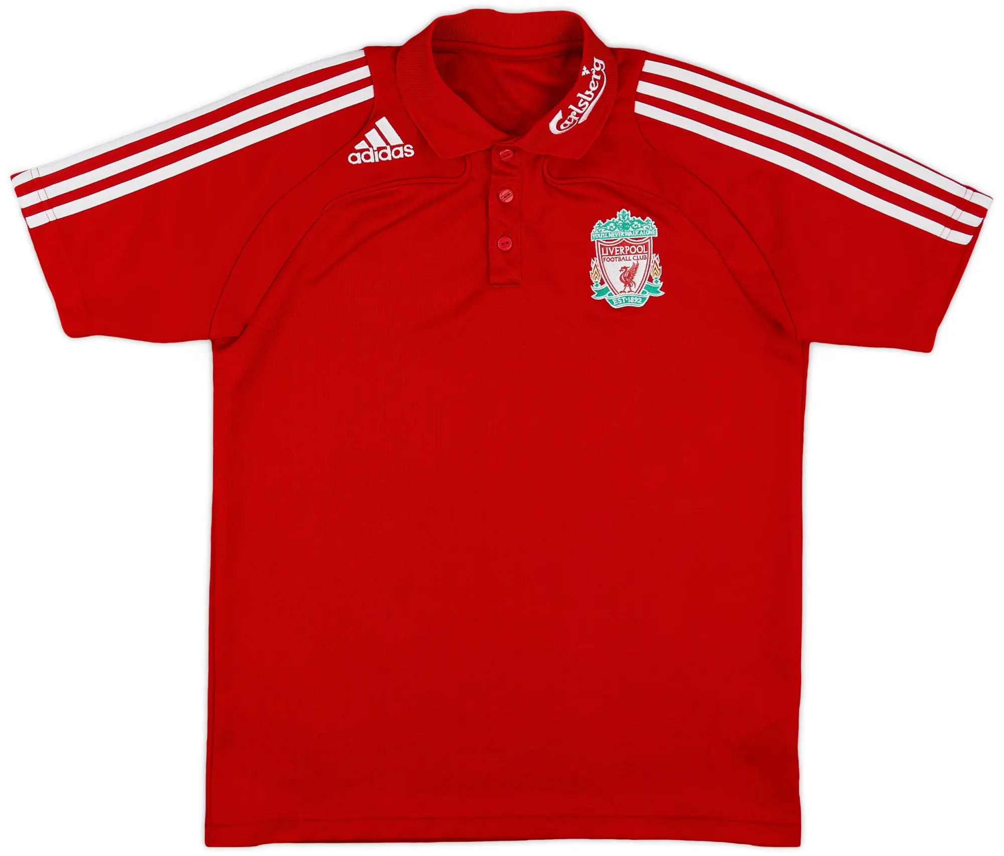 2008-09 Liverpool adidas Polo Shirt - 8/10 - (M)