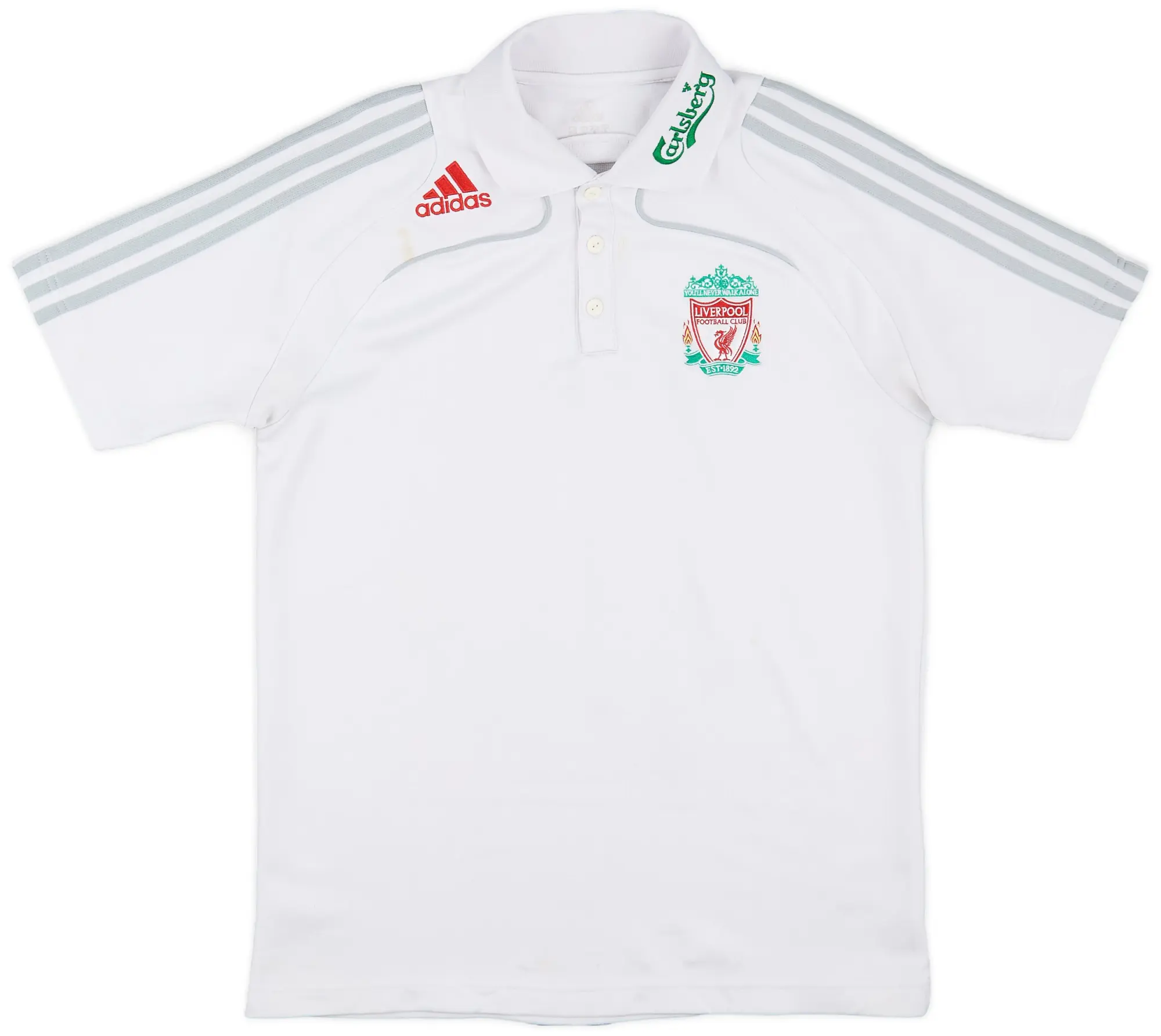 2008-09 Liverpool adidas Polo Shirt - 6/10 - (M)