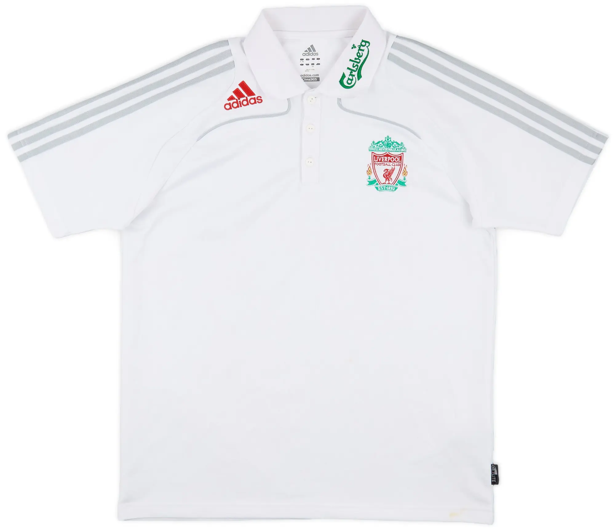 2008-09 Liverpool adidas Polo Shirt - 7/10 - (L)