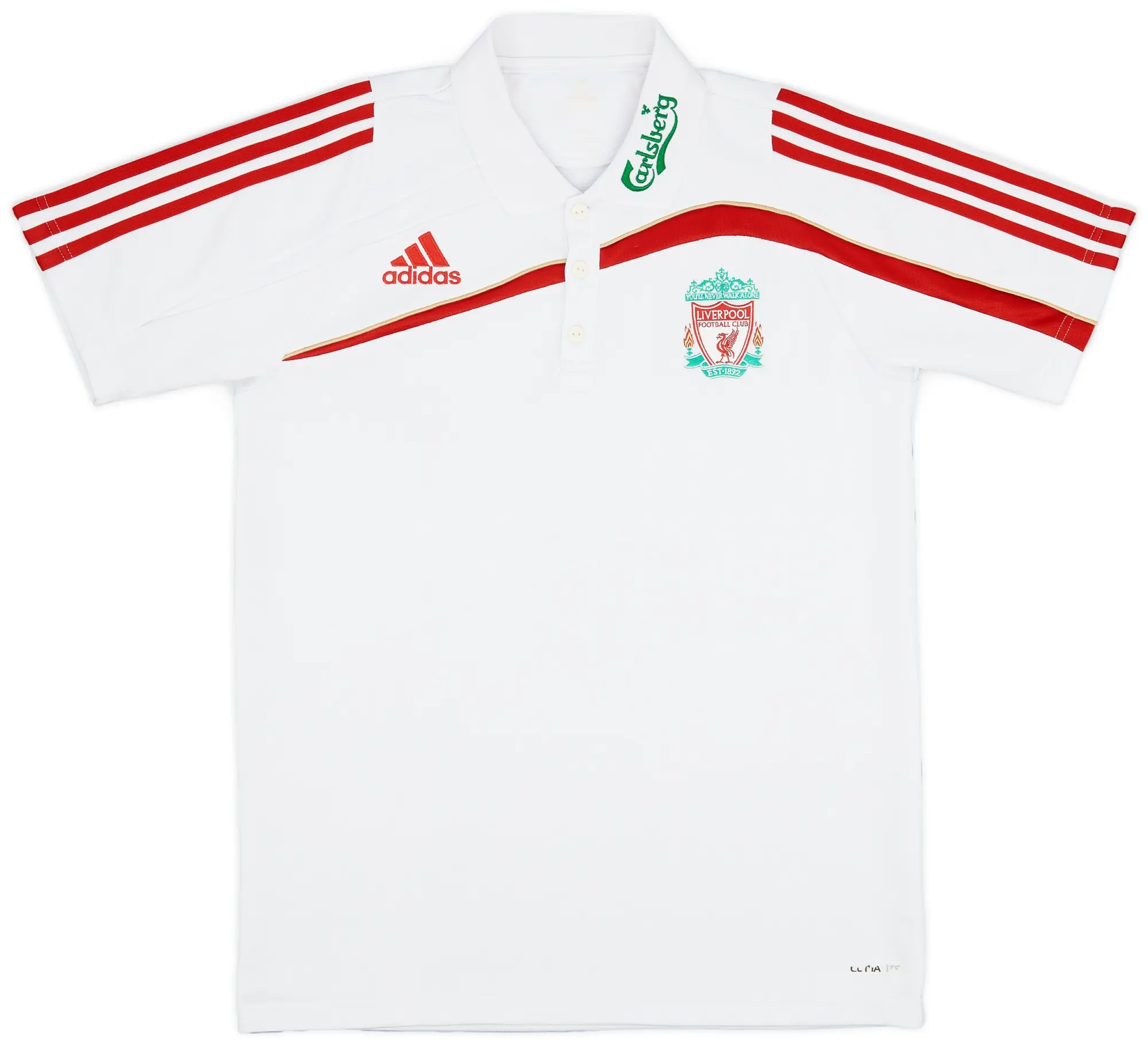 2009-10 Liverpool adidas Polo Shirt - 7/10 - (M)