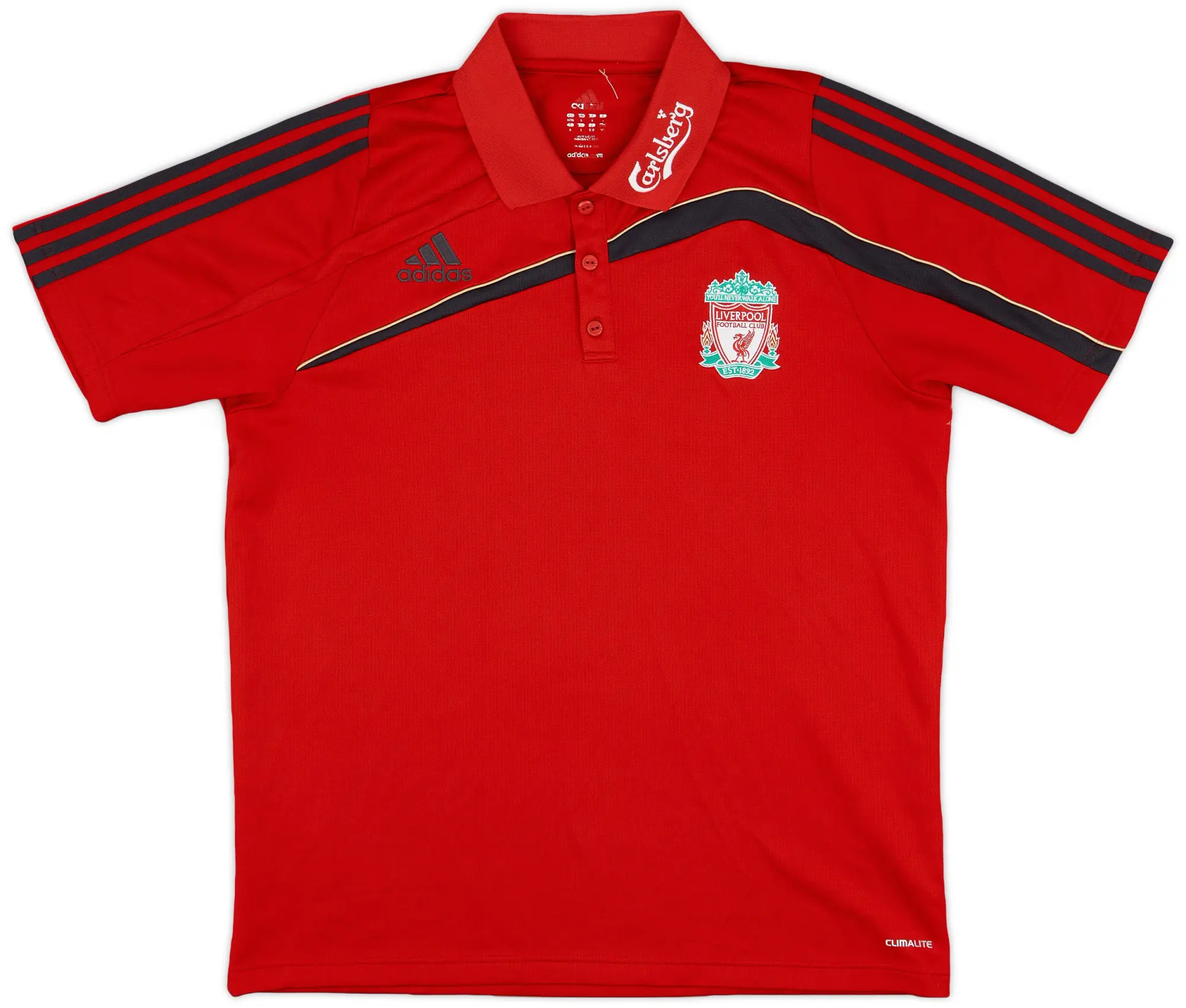 2009-10 Liverpool adidas Polo Shirt - 6/10 - (L/XL)