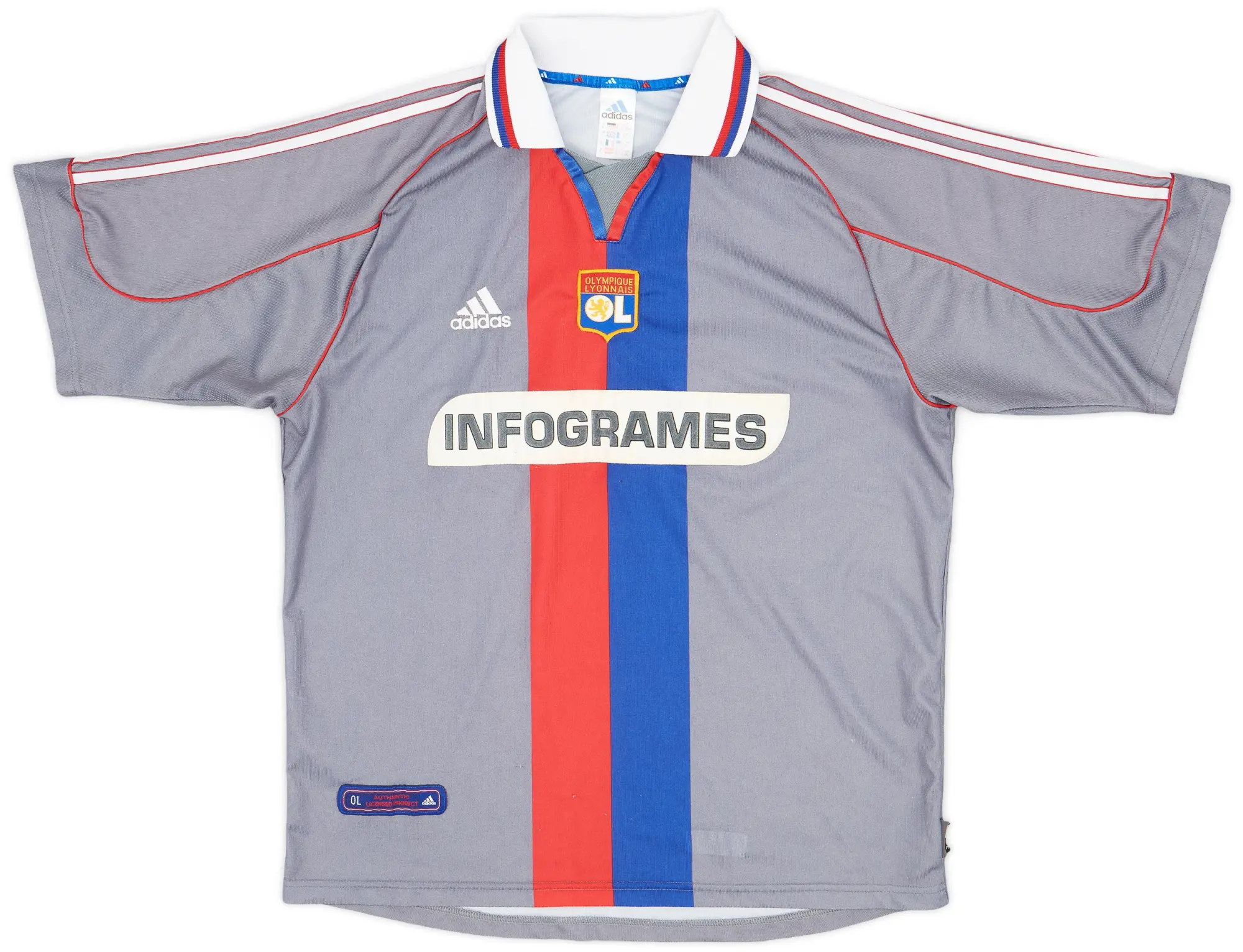 adidas 2000-01 Lyon Away Shirt - 8/10 - (L)