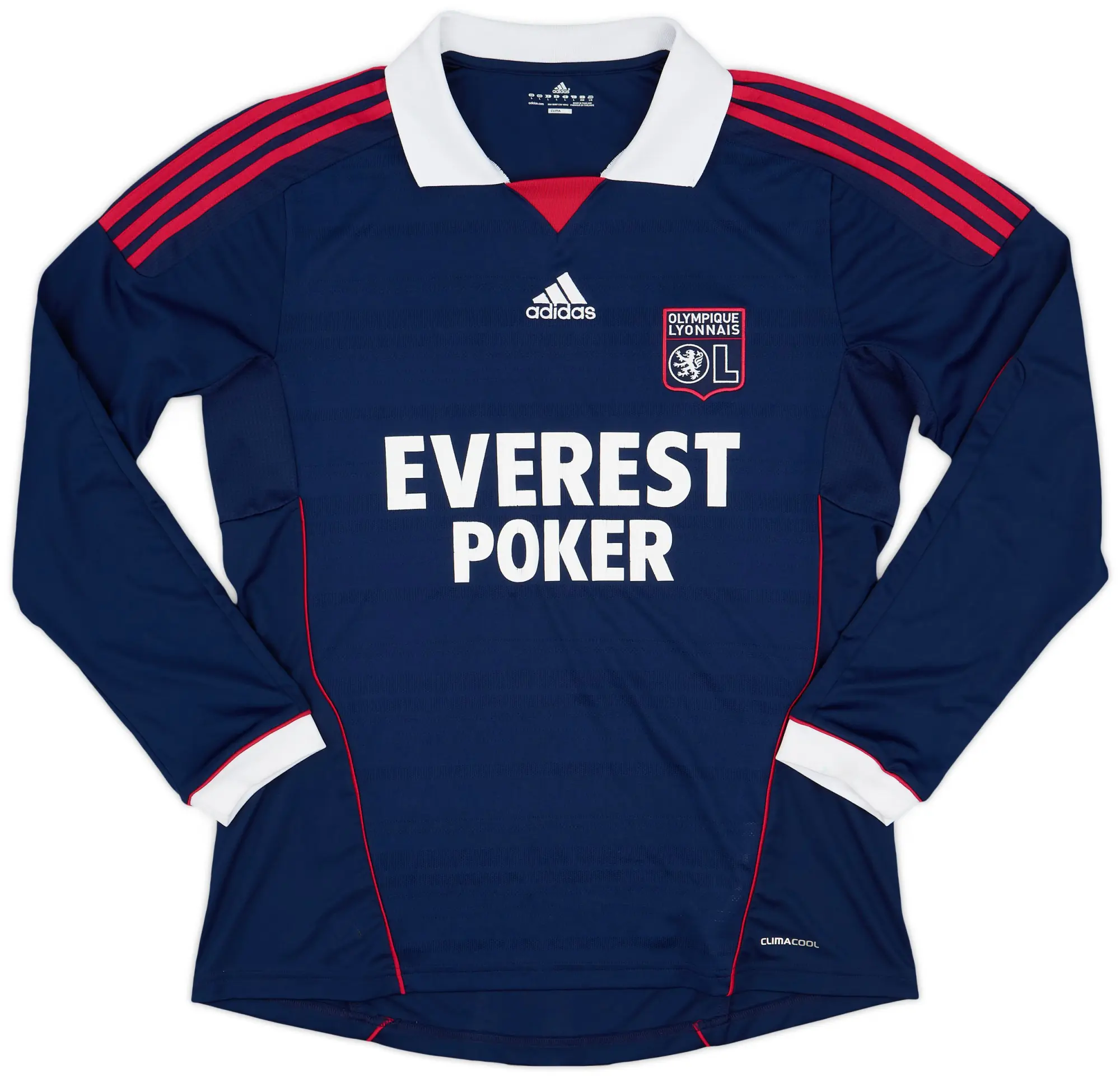 adidas 2011-12 Lyon Away L/S Shirt - 7/10 - (L)