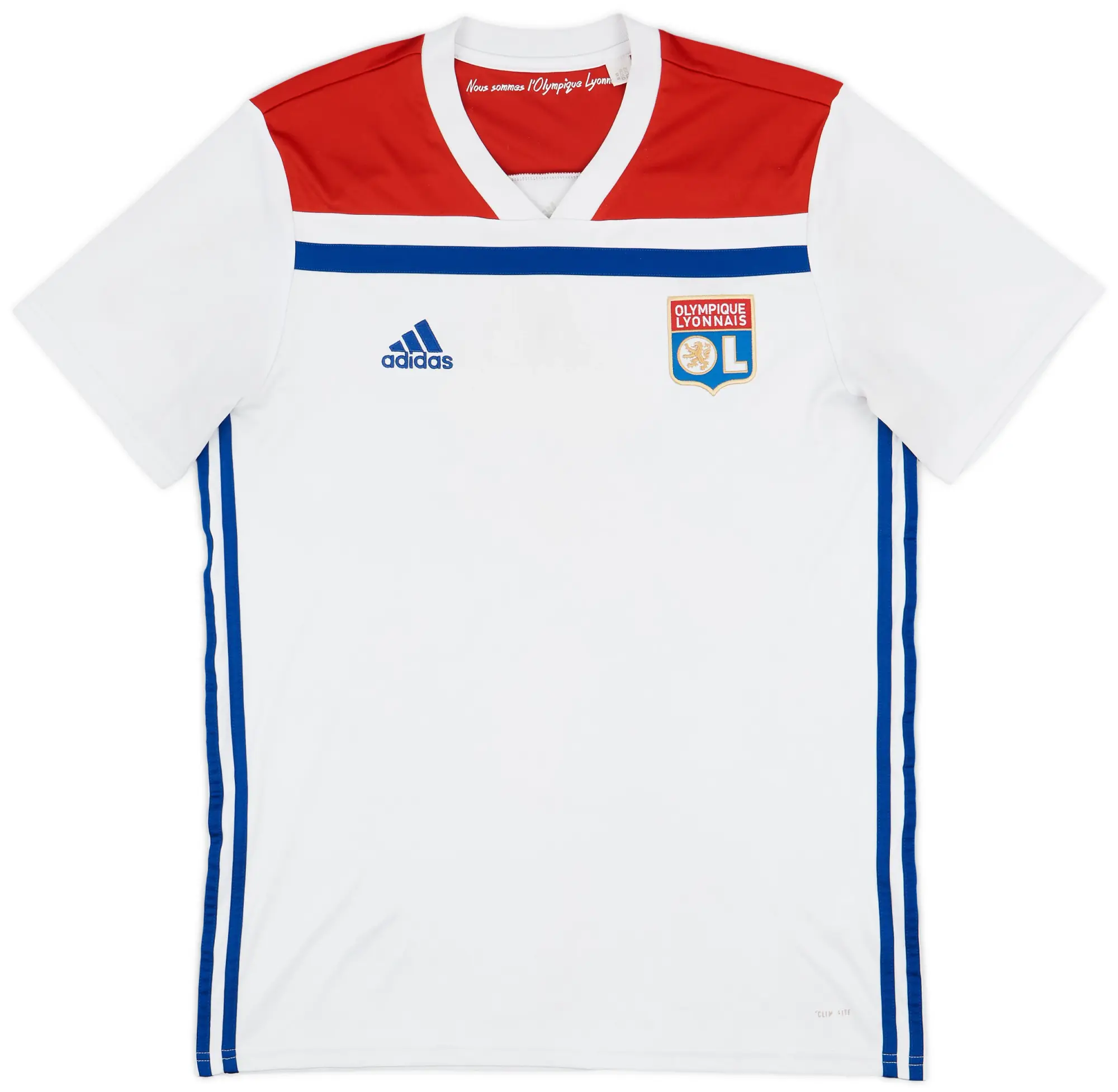 adidas 2018-19 Lyon Home Shirt - 4/10 - (L)