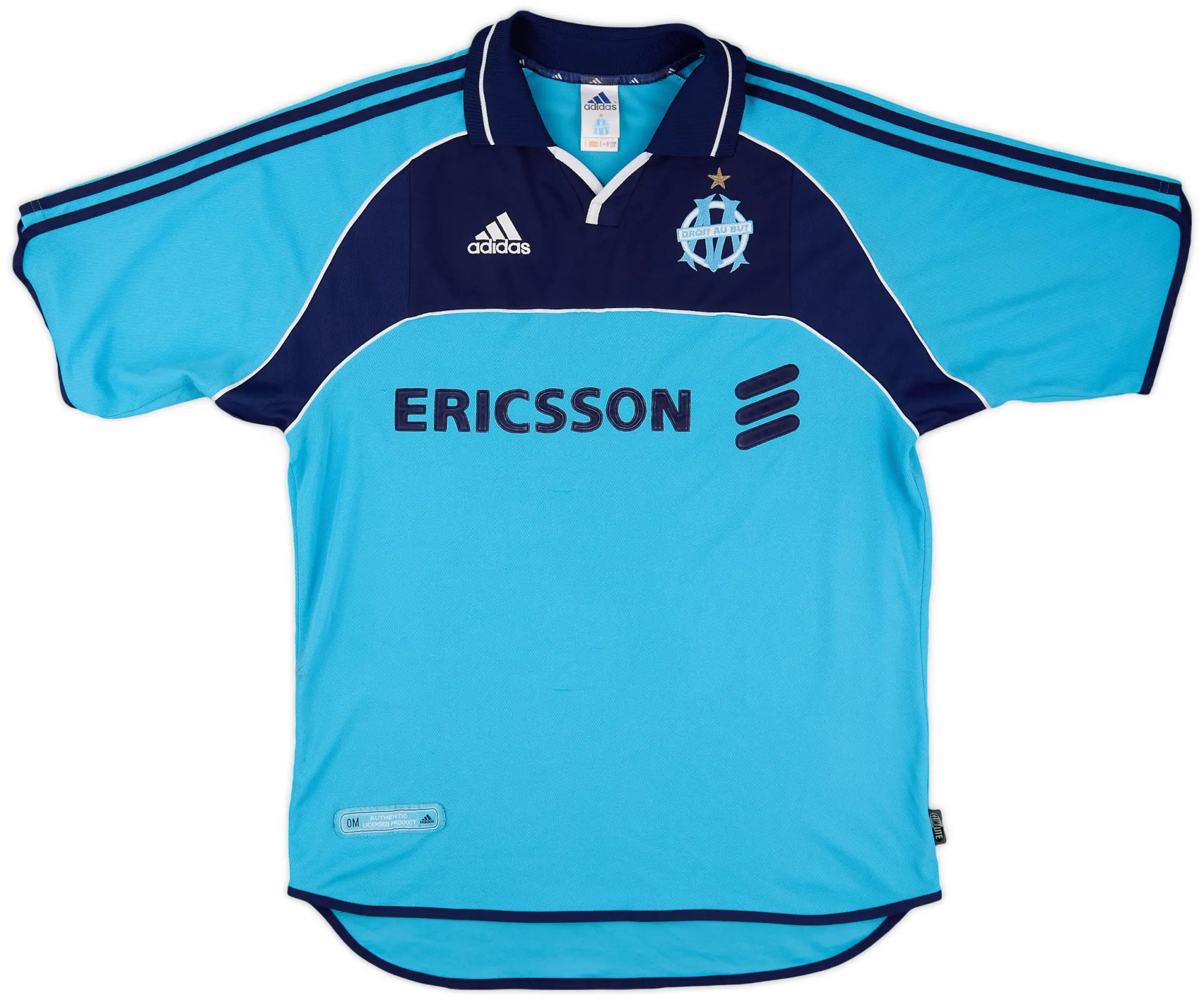 adidas 2000-01 Olympique Marseille Away Shirt - 7/10 - (L)