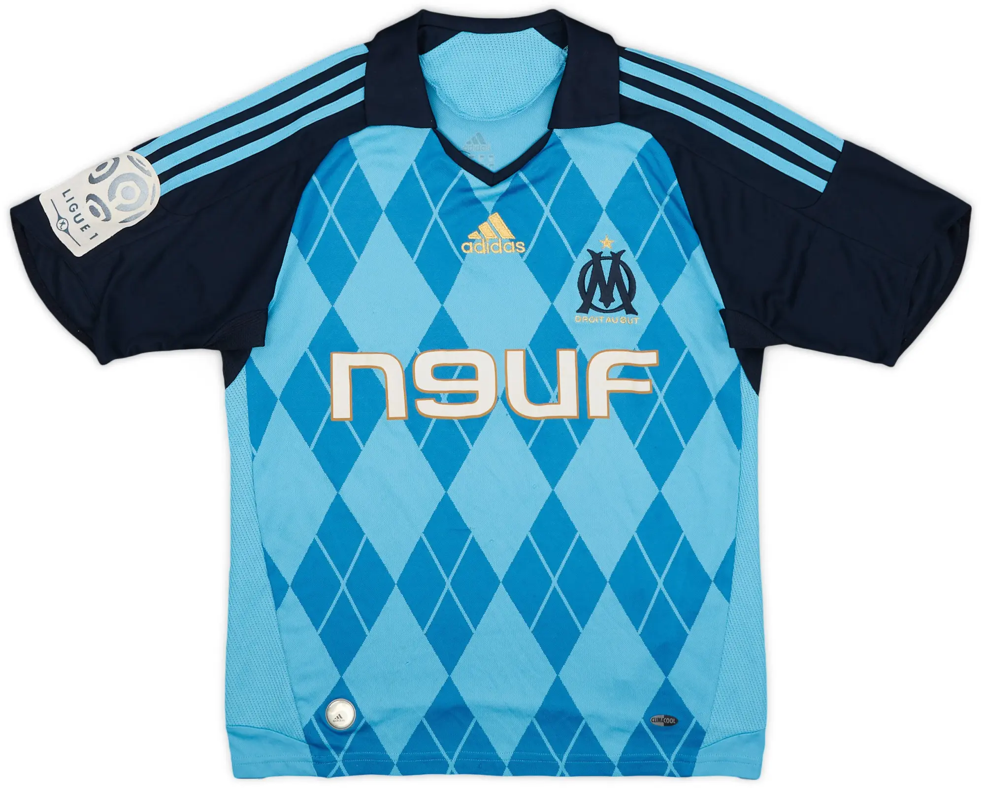 adidas 2008-09 Olympique Marseille Away Shirt - 7/10 - (L.Boys)