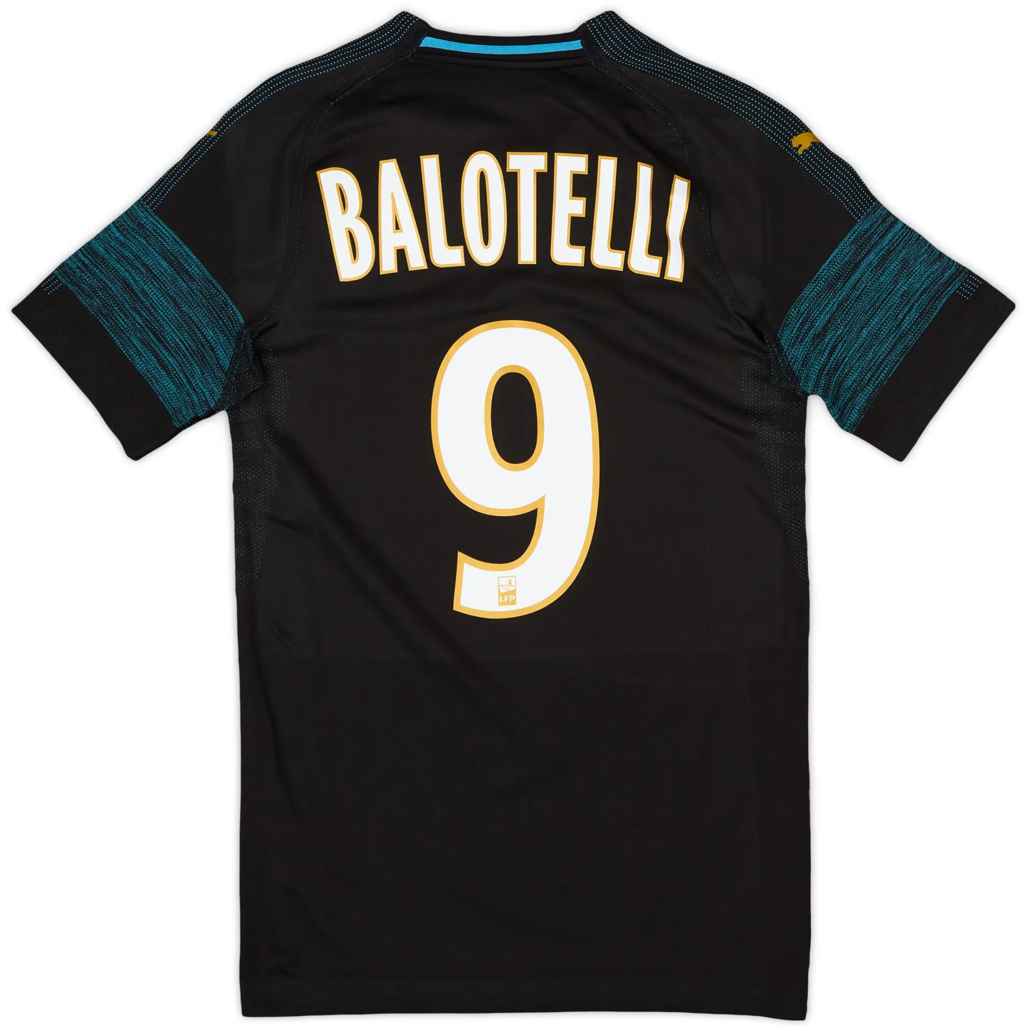 Puma 2018-19 Olympique Marseille Authentic EvoKnit Player Issue Away Shirt Balotelli #9 - 10/10 - (S)