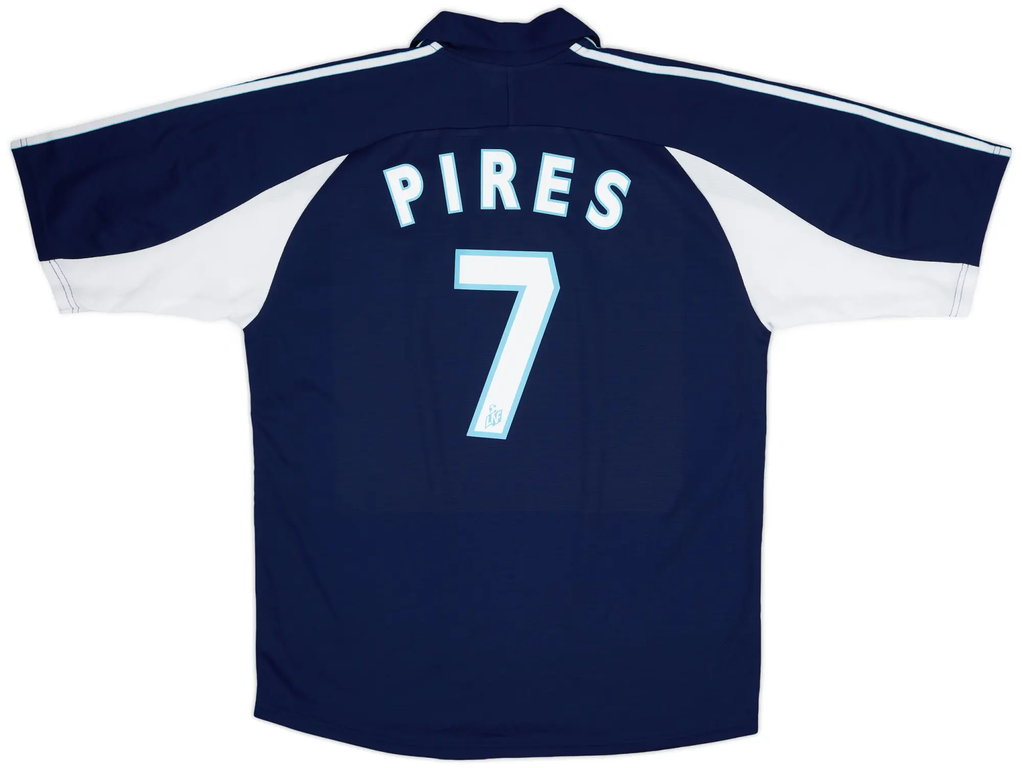 adidas 1999-00 Olympique Marseille Away Shirt Pires #7 - 7/10 - (L)