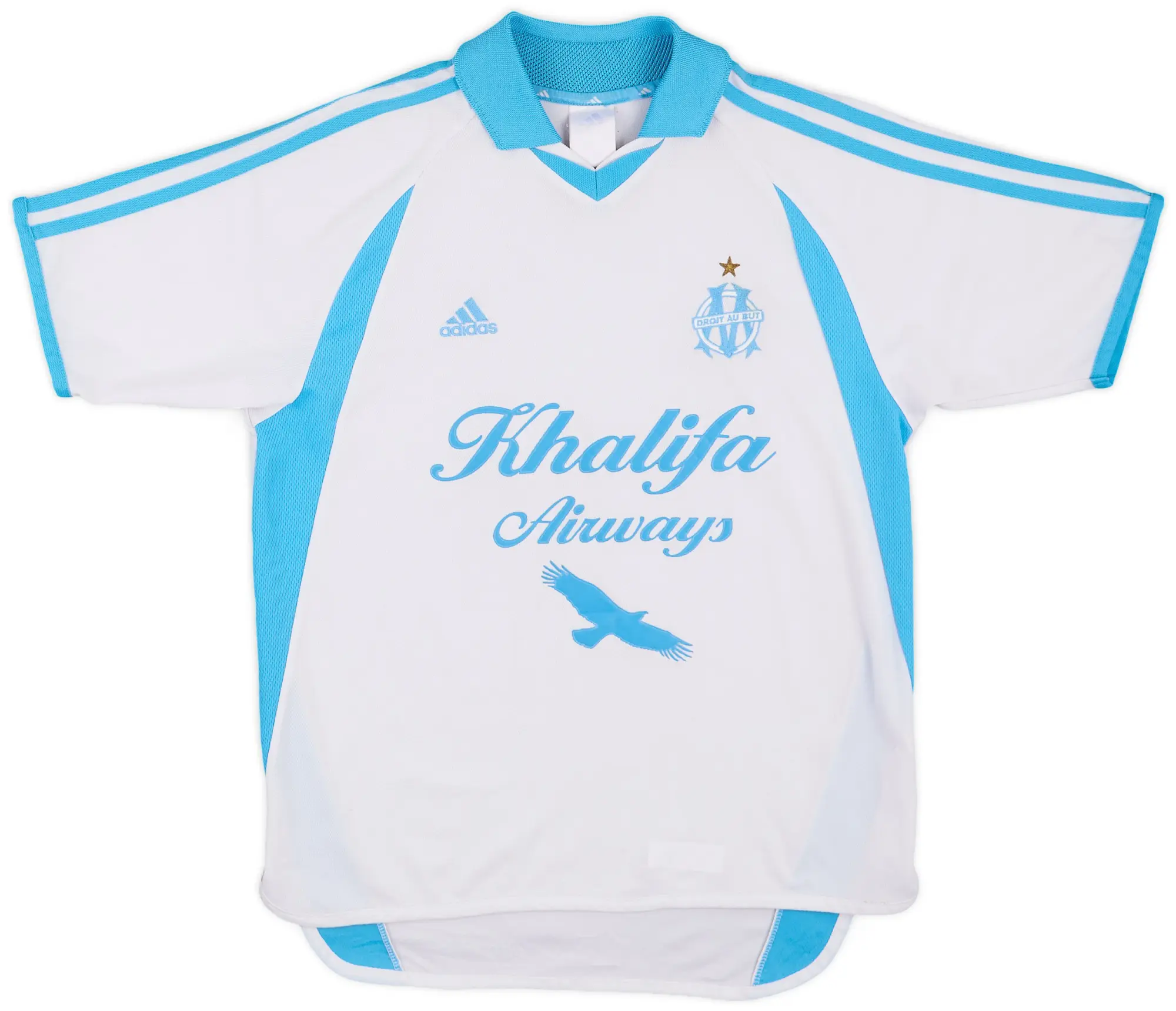 adidas 2001-02 Olympique Marseille Home Shirt - 7/10 - (Y)