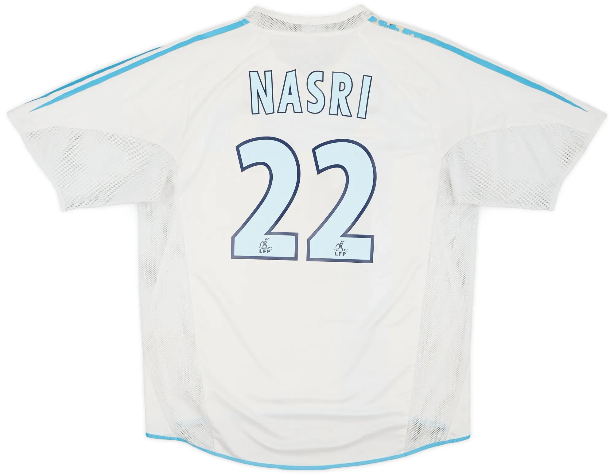 adidas 2004-05 Olympique Marseille Home Shirt Nasri #22 - 4/10 - (L)