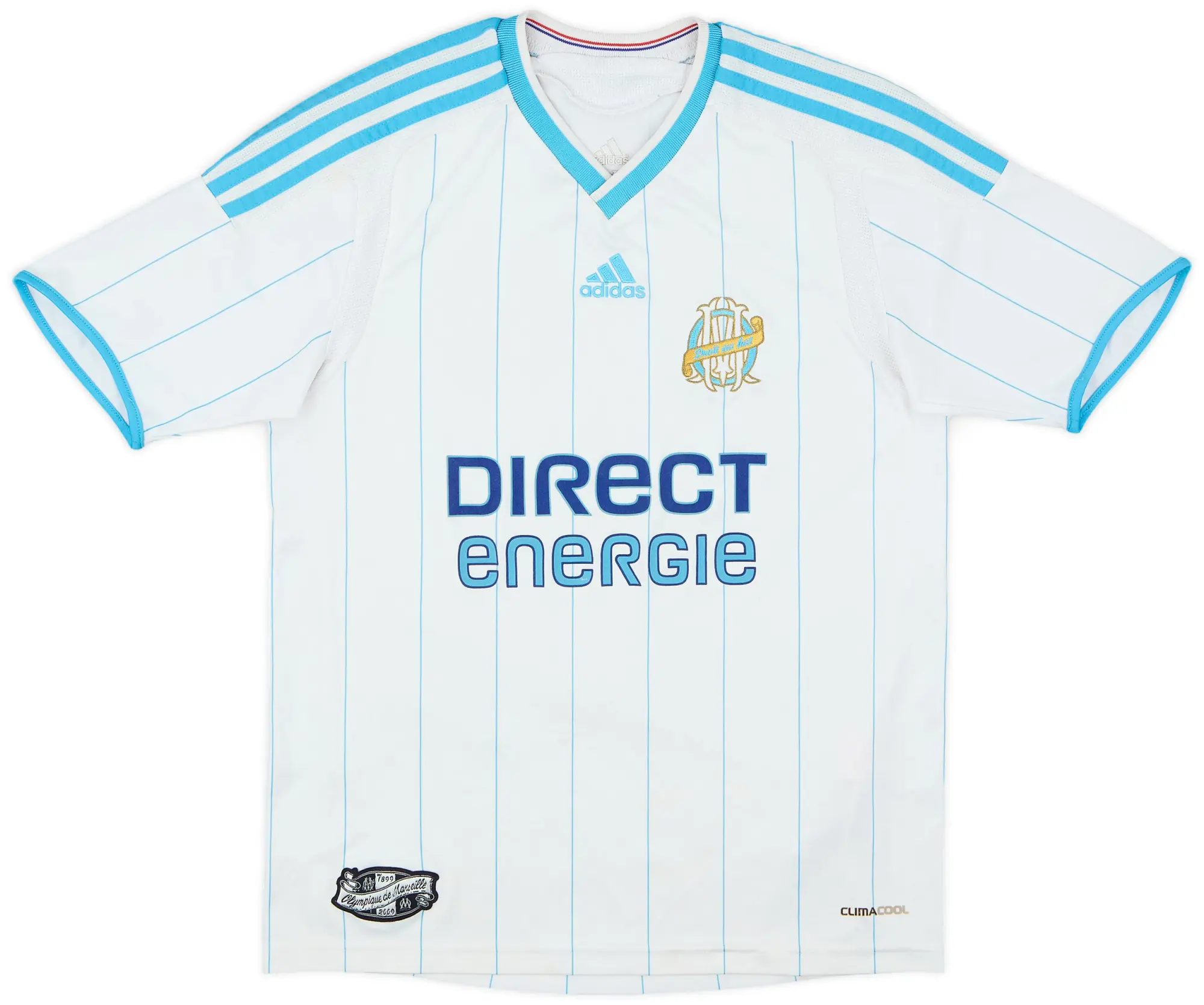 adidas 2008-09 Olympique Marseille Home Shirt - 7/10 - (M.Boys)