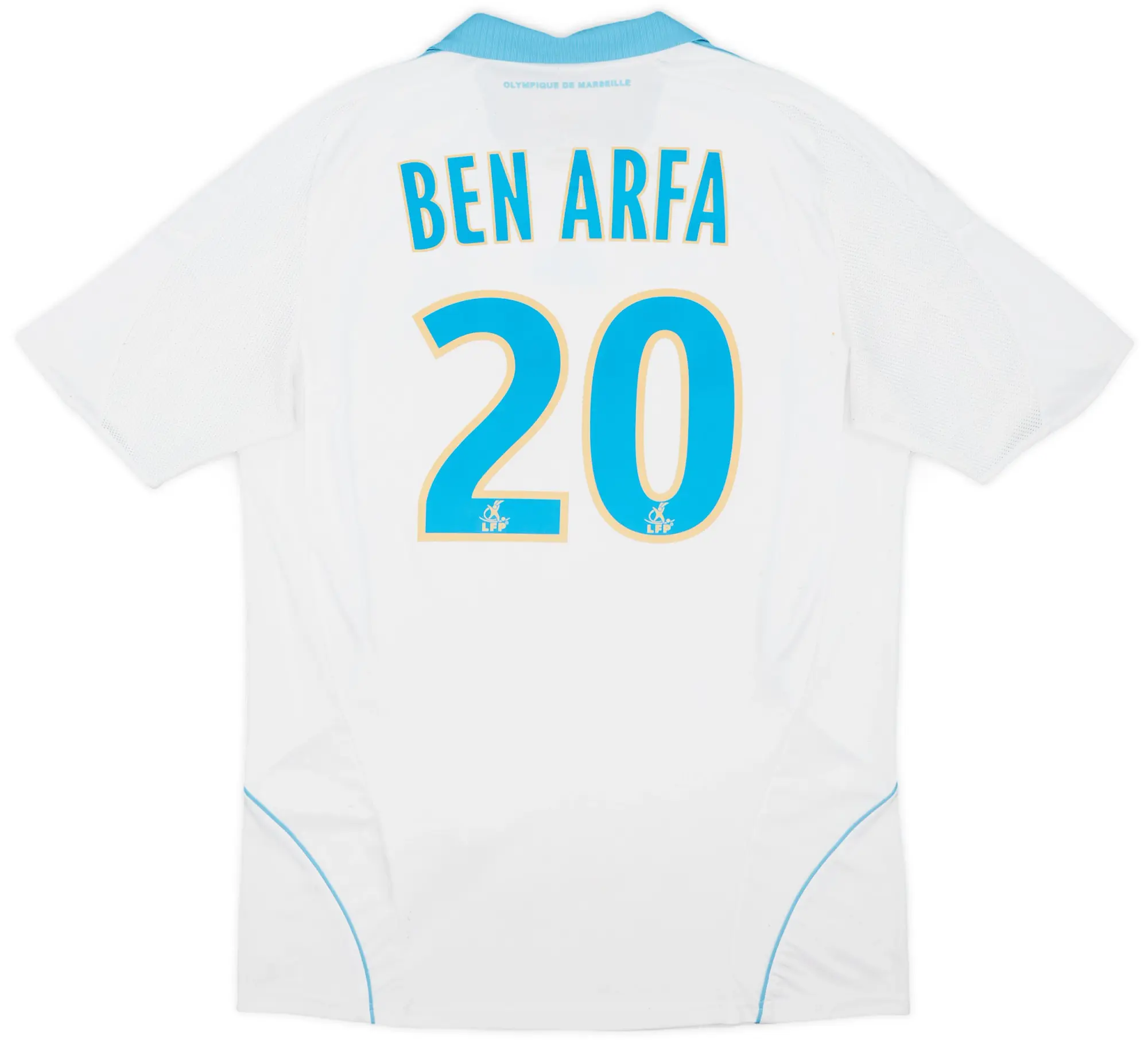 adidas 2008-09 Olympique Marseille Home Shirt Ben Arfa #20 - 6/10 - (M)