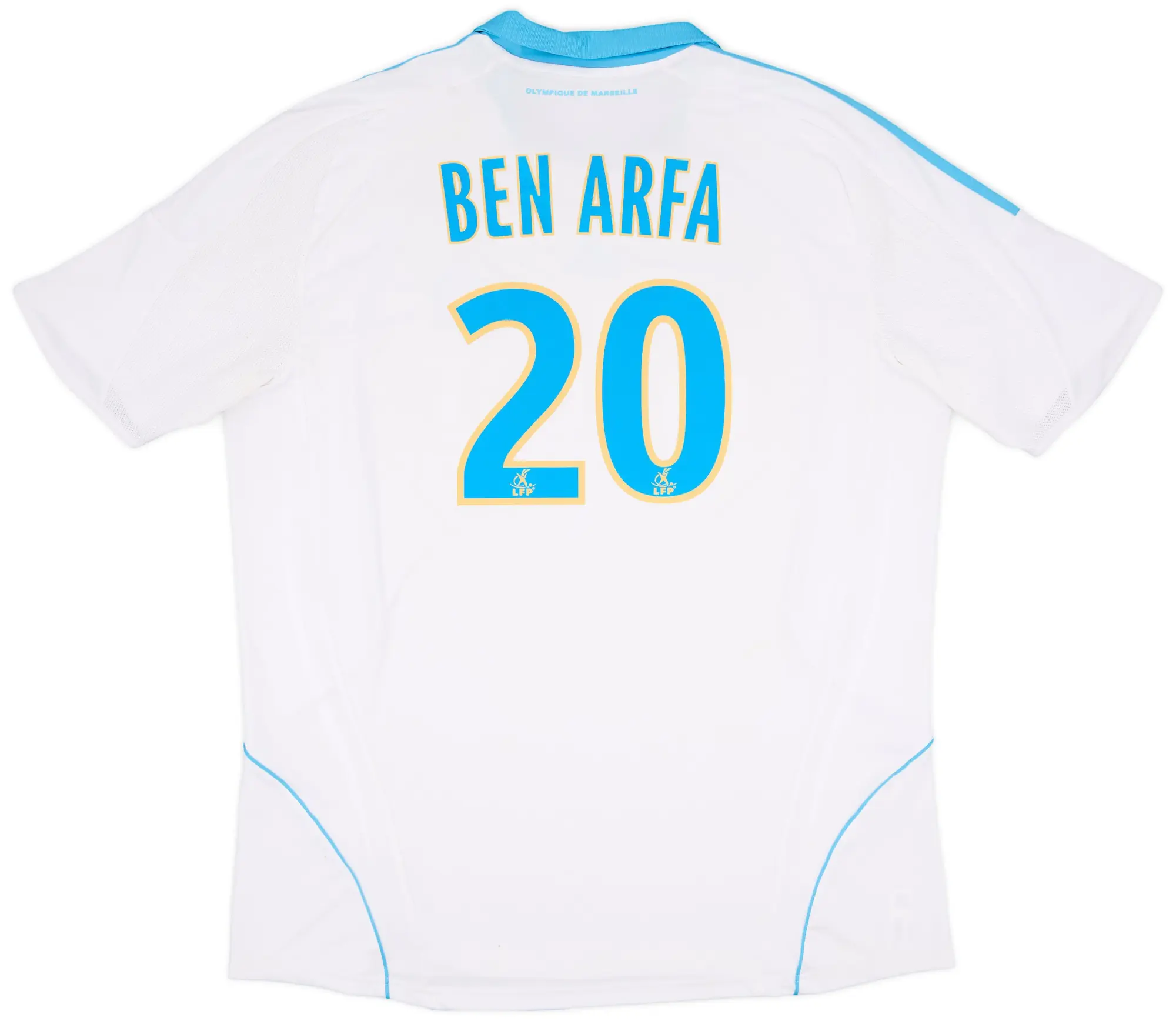 adidas 2008-09 Olympique Marseille Home Shirt Ben Arfa #20 - 6/10 - (XXL)