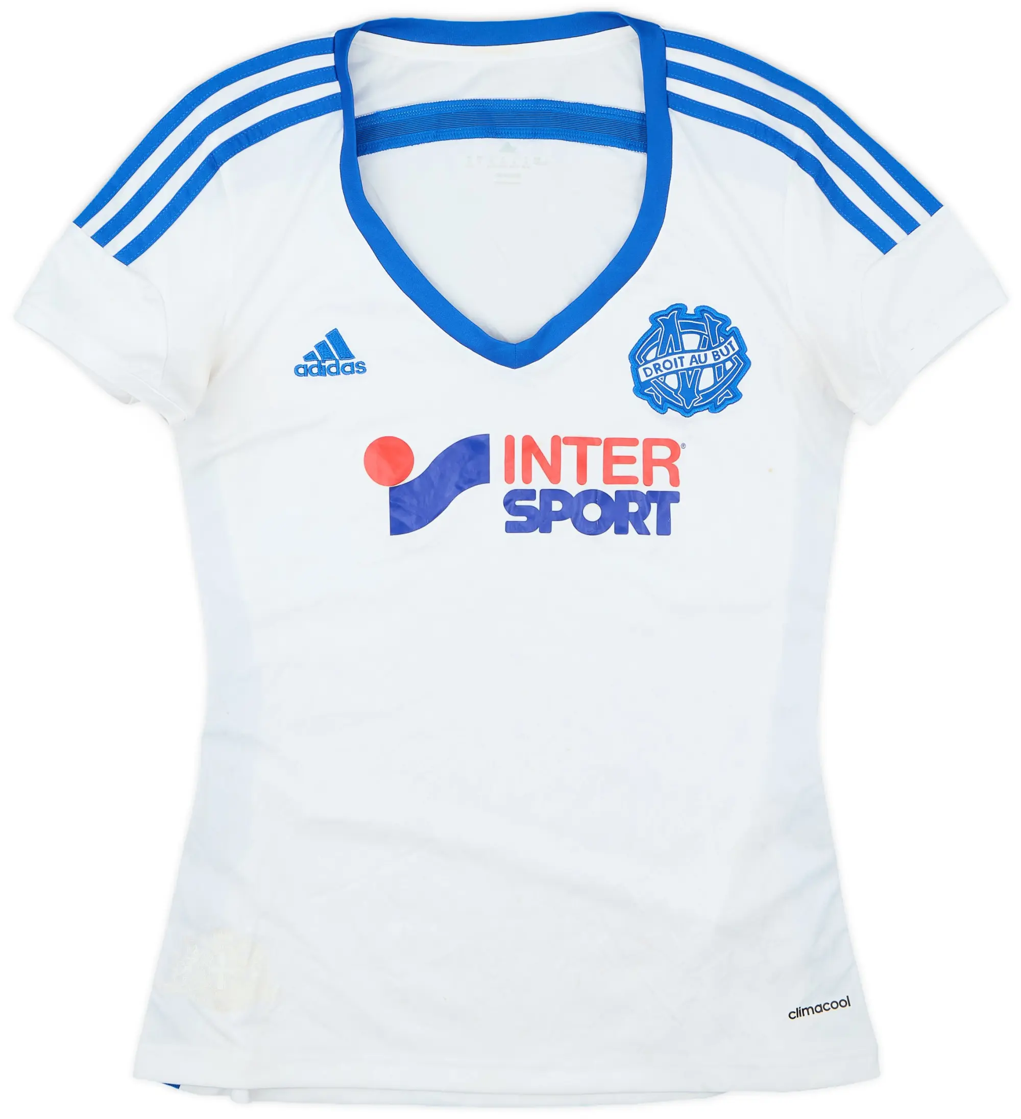 adidas 2014-15 Olympique Marseille Home Shirt - 6/10 - (Women's M)