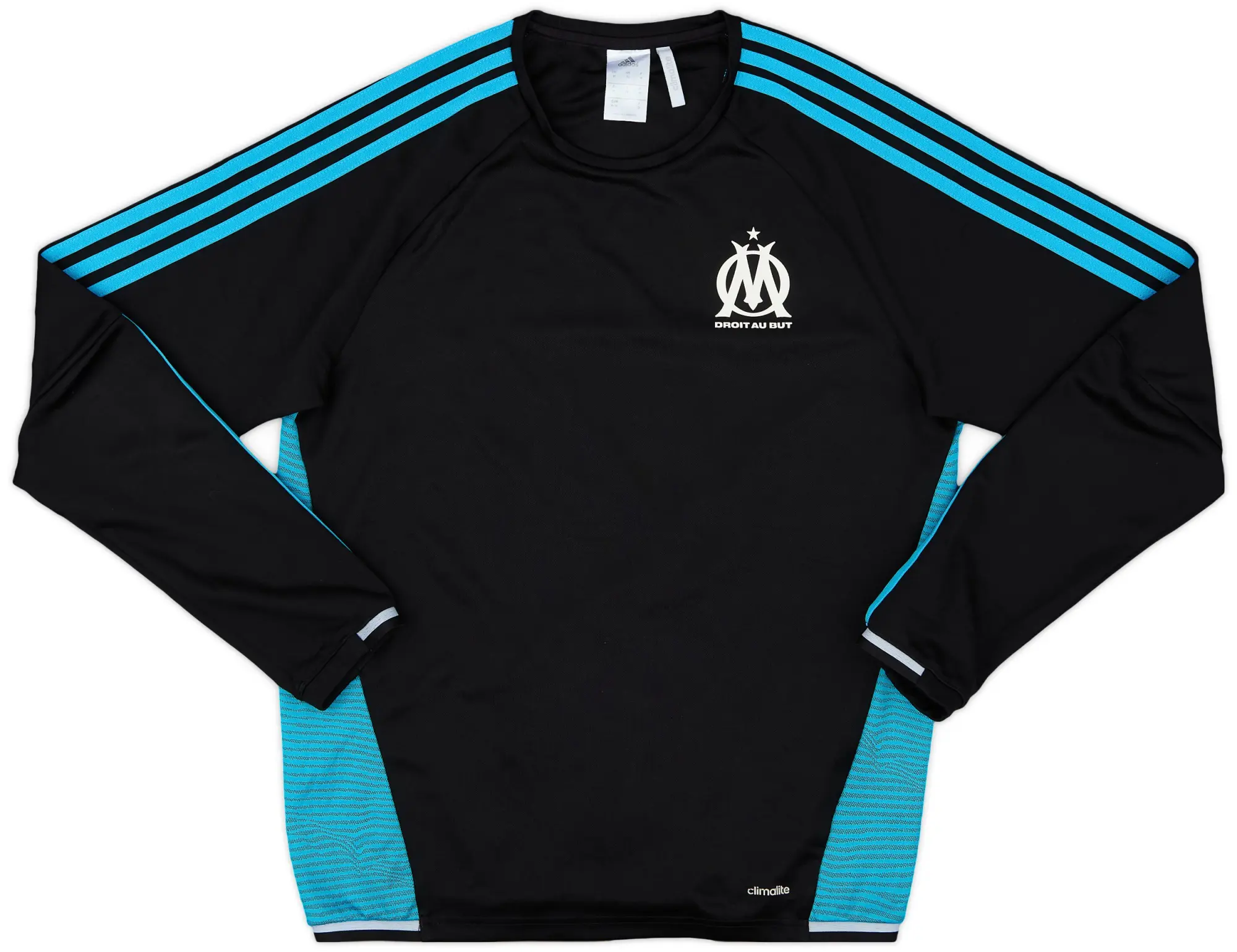 2015-16 Olympique Marseille adidas Sweat Top - 8/10 - (M)