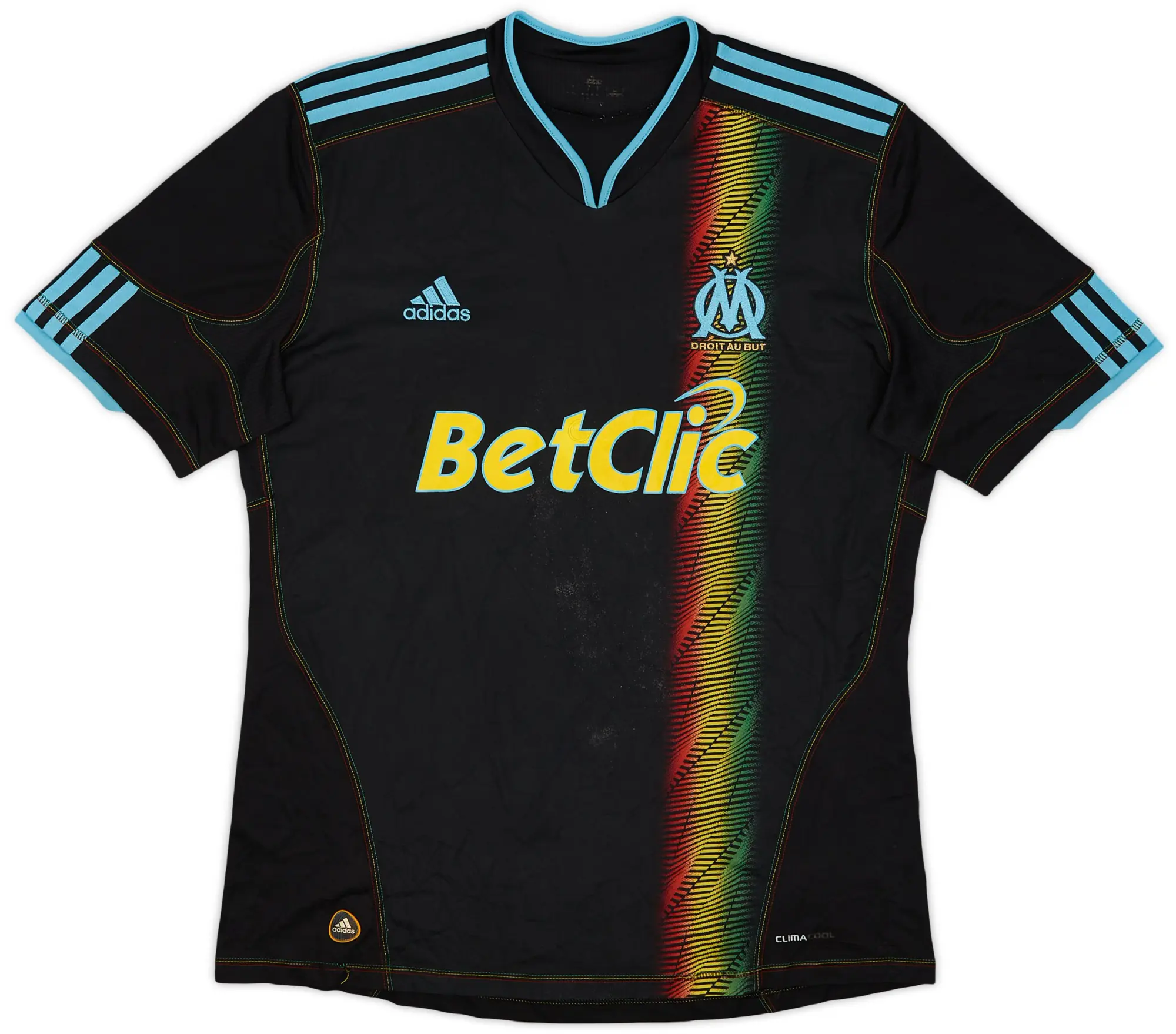 adidas 2010-11 Olympique Marseille Third Shirt - 5/10 - (L)