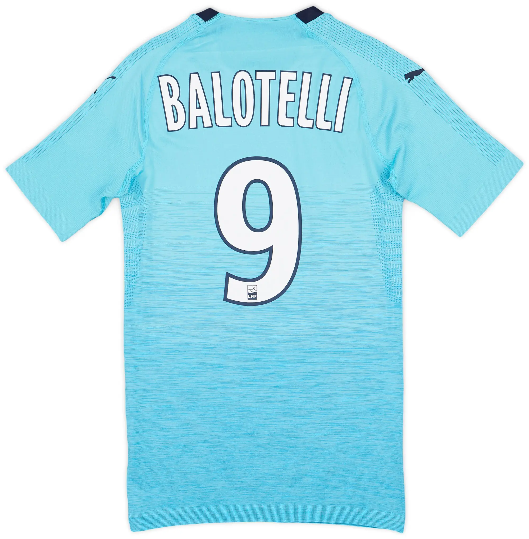 Puma 2018-19 Olympique Marseille Authentic EvoKnit Player Issue Third Shirt Balotelli #9 - 10/10 - (S)