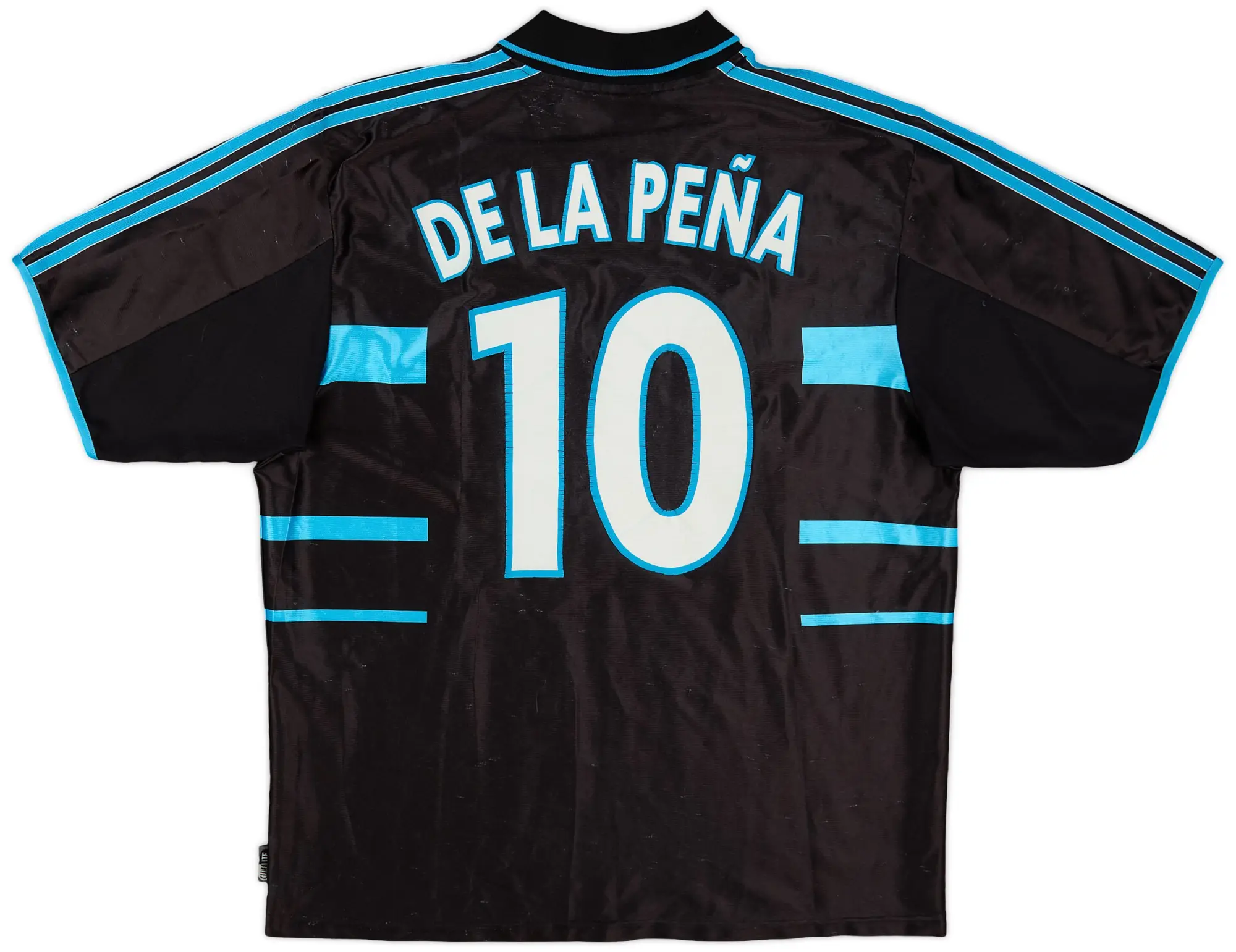 adidas 1999-00 Olympique Marseille Third Shirt Dela Pena #10 - 5/10 - (XL)