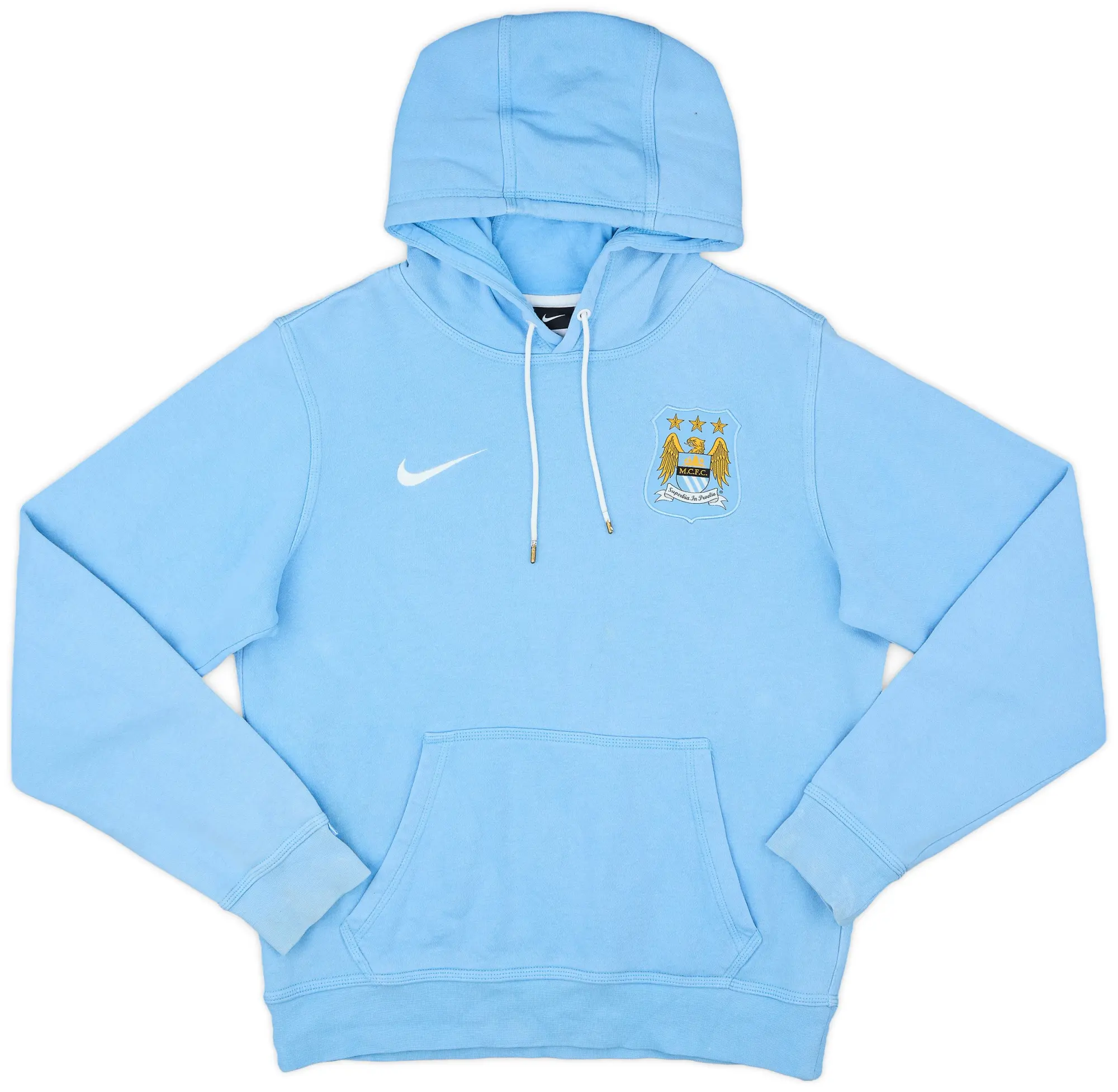 2015-16 Manchester City Nike Hooded Sweat Top - 5/10 - (S)