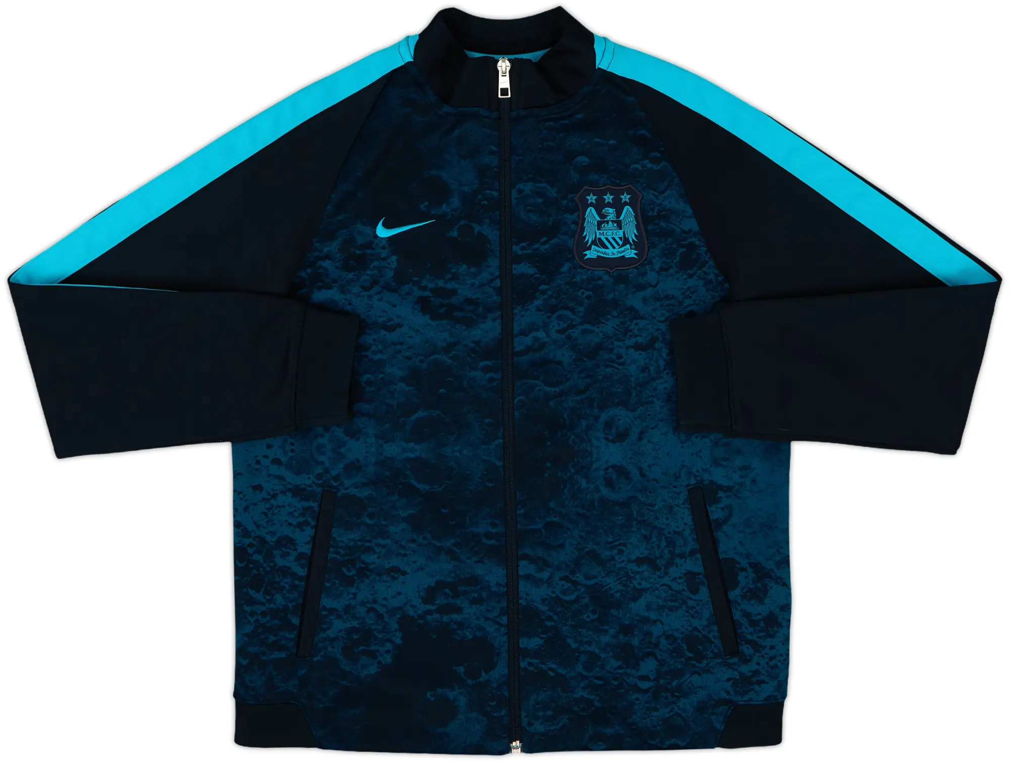 2015-16 Manchester City Nike Hooded Sweat Top - 5/10 - (S)