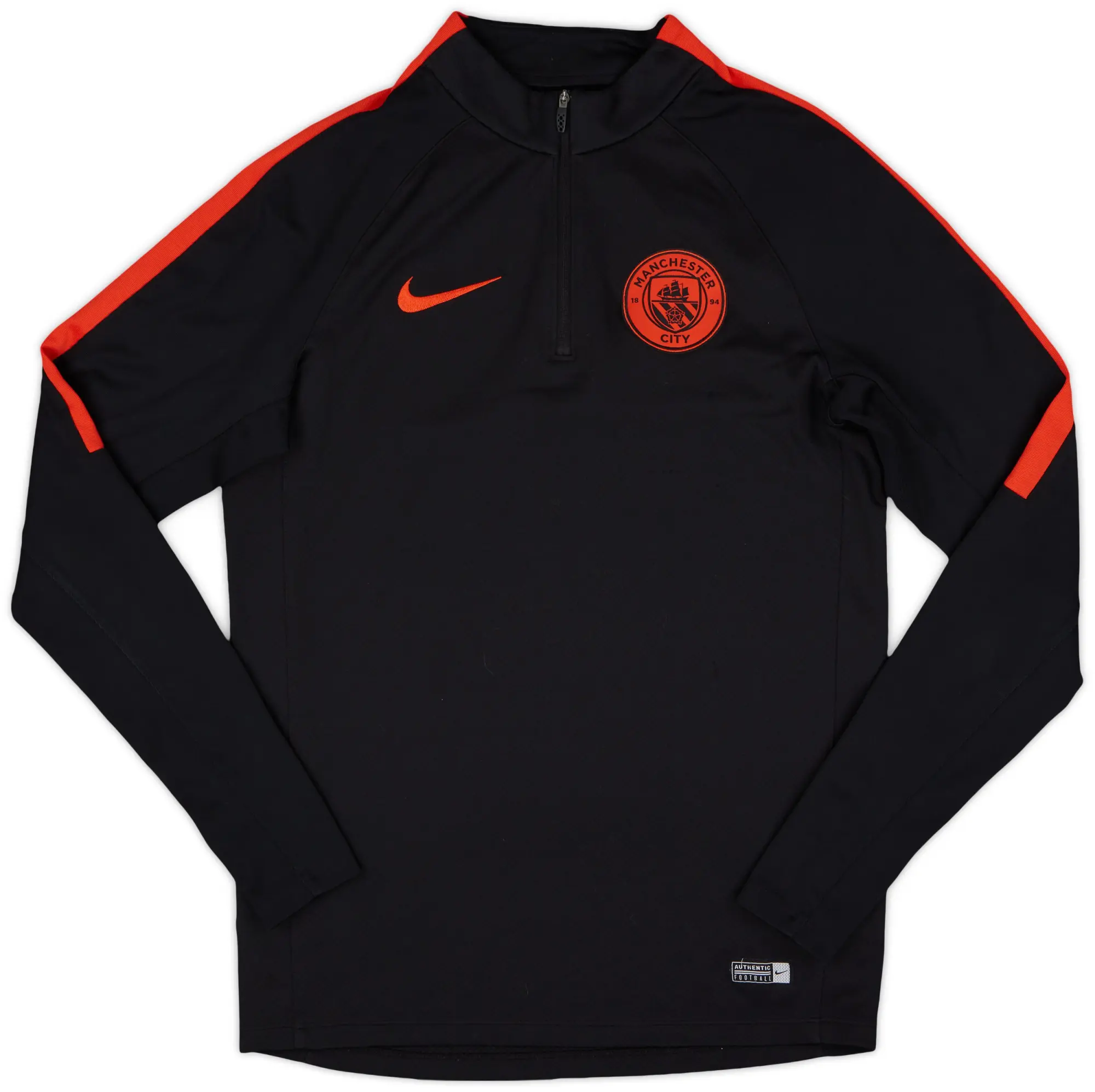 2016-17 Manchester City Nike 1/4 Zip Training Top - 8/10 - (S)